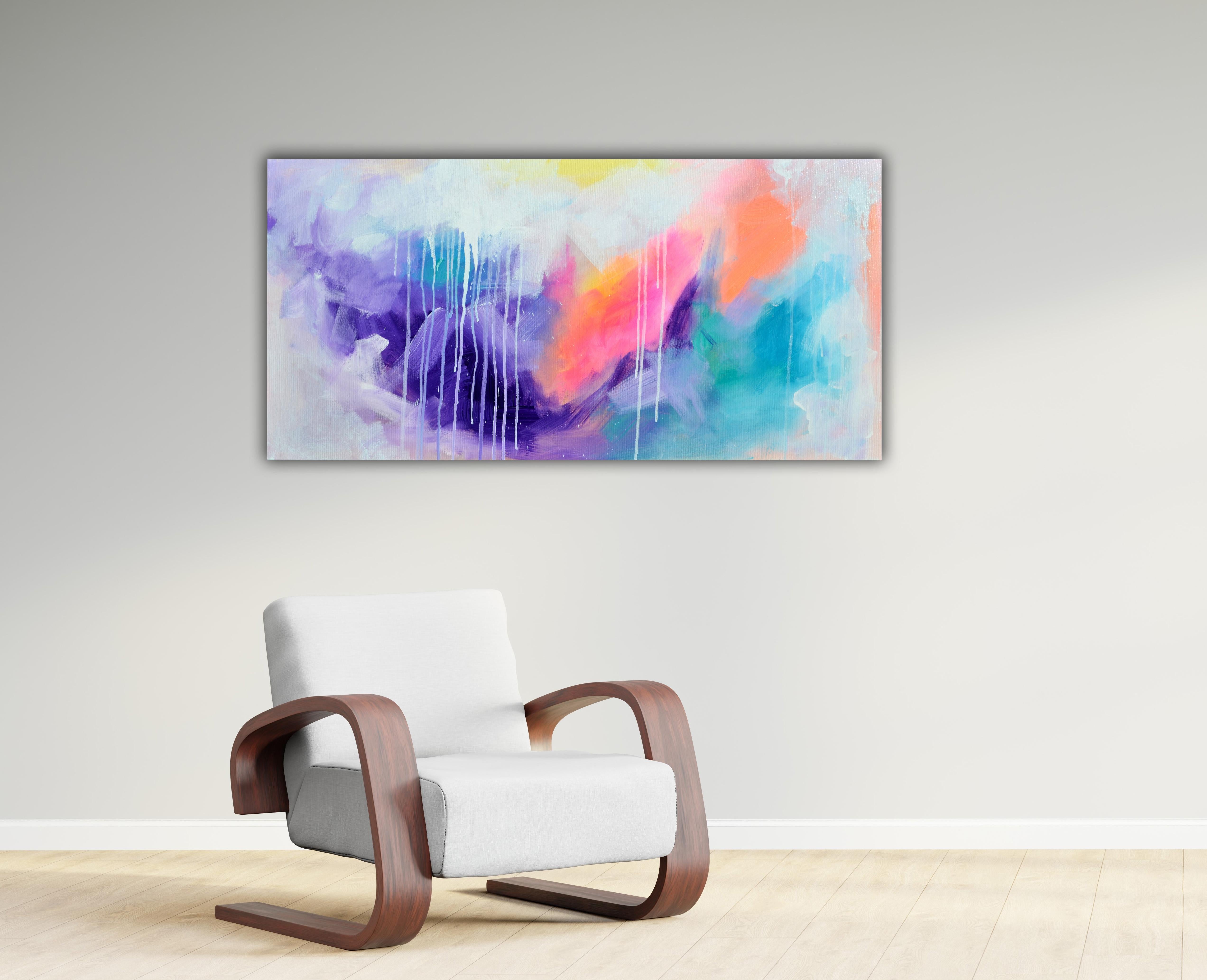 Patrones complementarios 17 - Pintura al pastel abstracta grande - Painting de SOOS TIBERIU