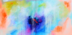 Complementary Patterns 18 - Large Abstract Pastel Painting