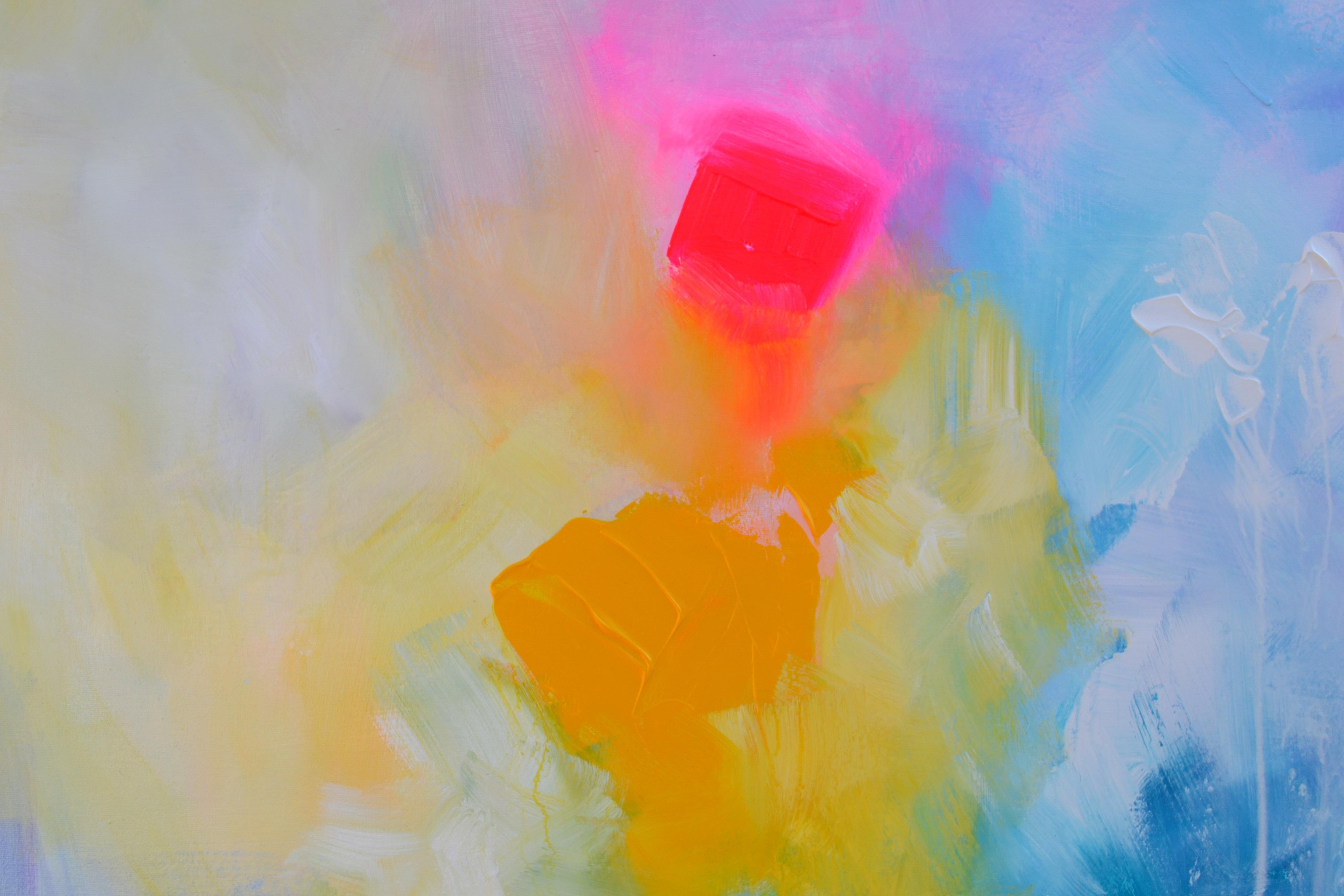 Bei der Herstellung dieses Werks habe ich meine Seele in ein überschwängliches Fest der Farben und der Monochromie gesteckt und die kühnen Pinsel- und Spachtelstriche benutzt, um einen Tanz der Freude und der Freiheit einzuladen. Es ist eine