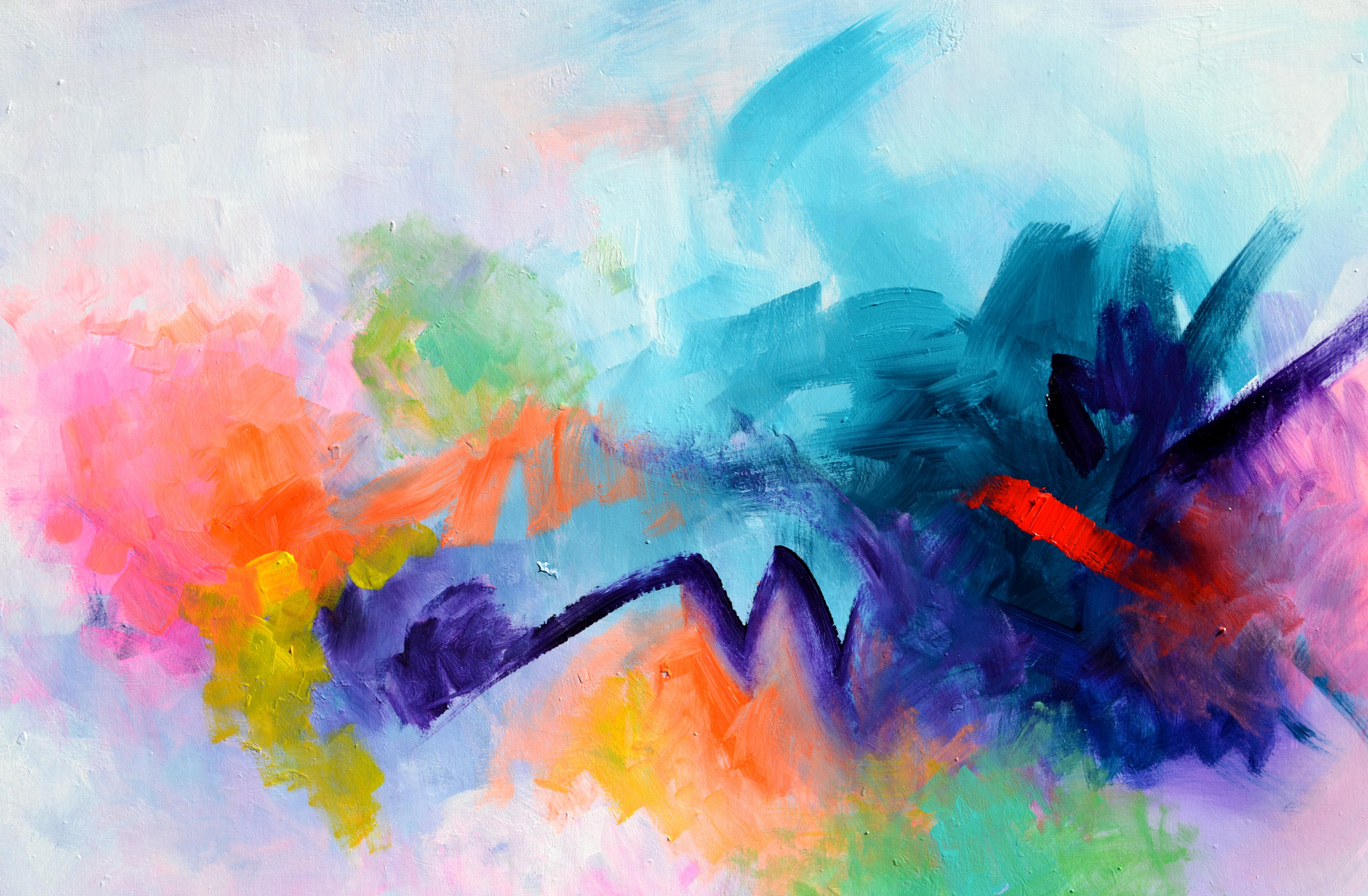 Contrasti - Painting Astratto di SOOS TIBERIU