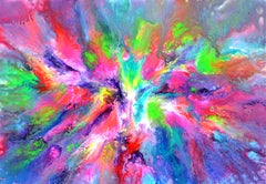 Earth Energy 40x30 inches Abstract Painting