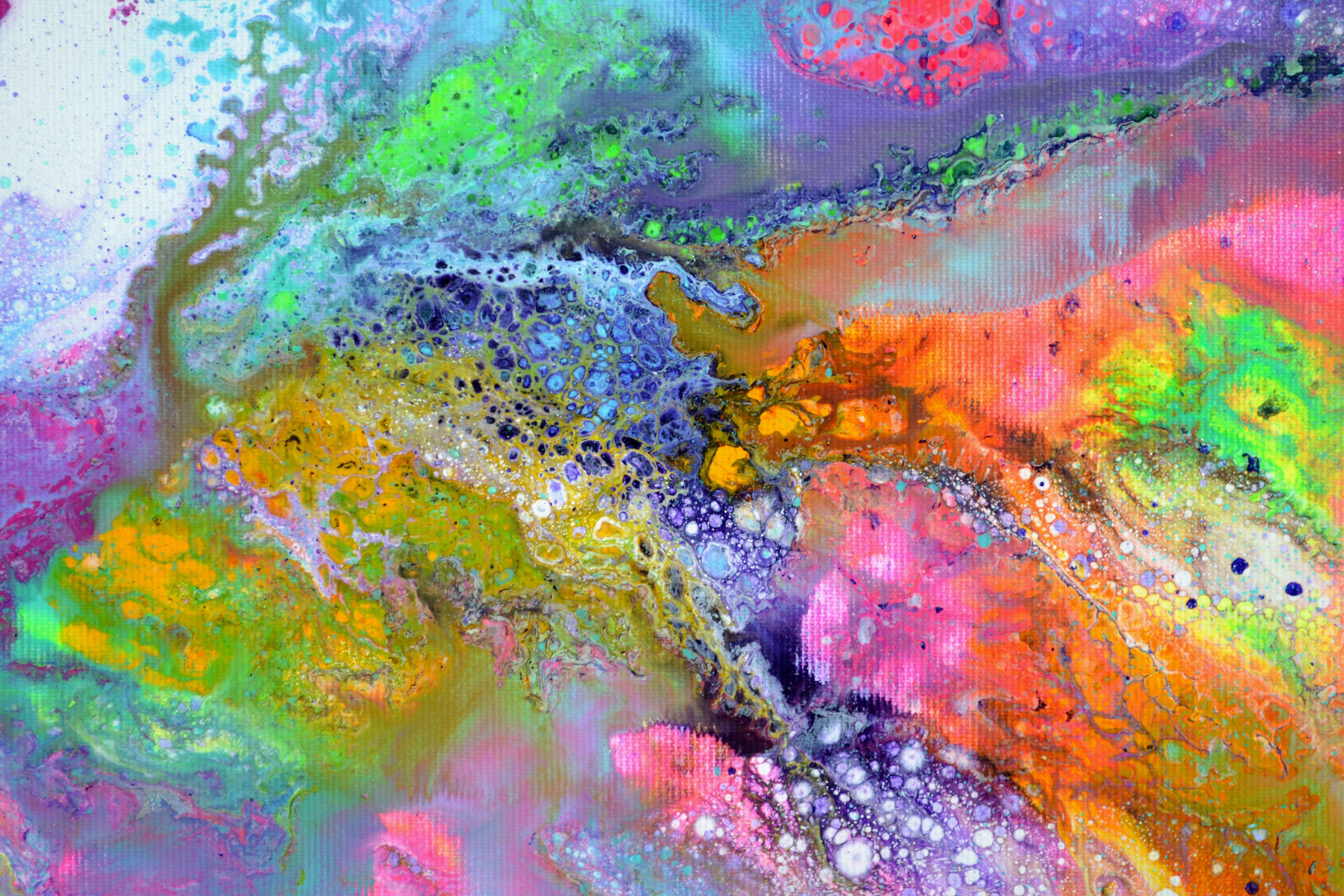 Flowing Energy 11, Painting, Acrylic on Canvas 2
