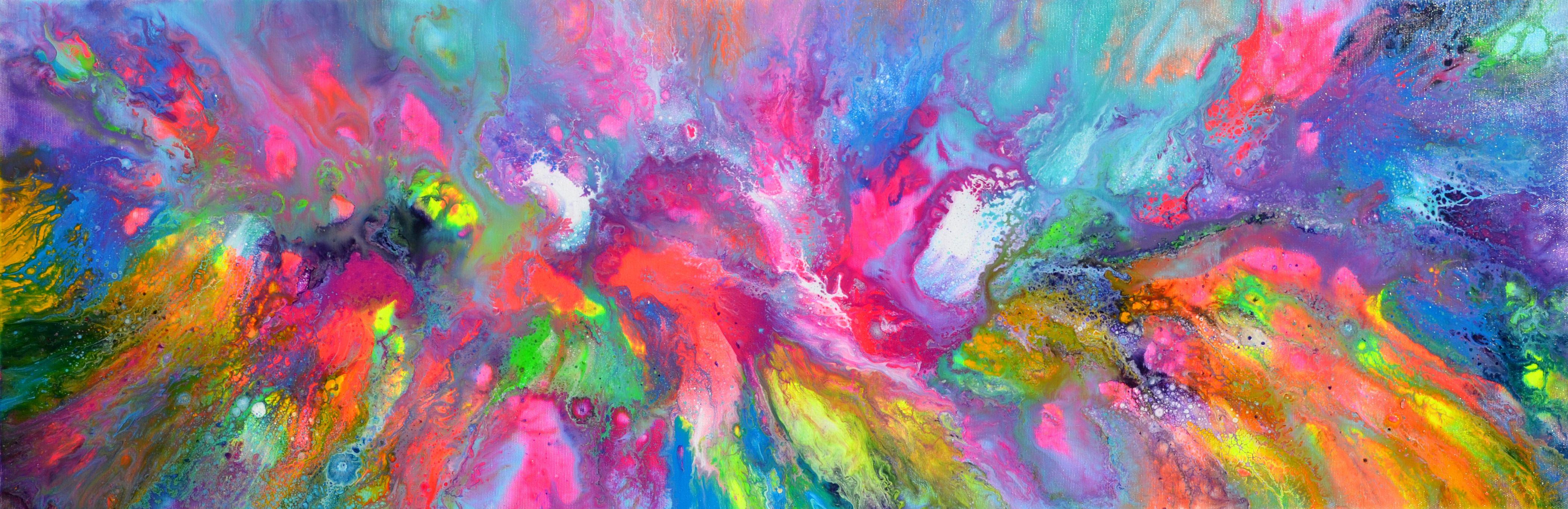 SOOS TIBERIU Abstract Painting - Flowing Energy 11, Painting, Acrylic on Canvas