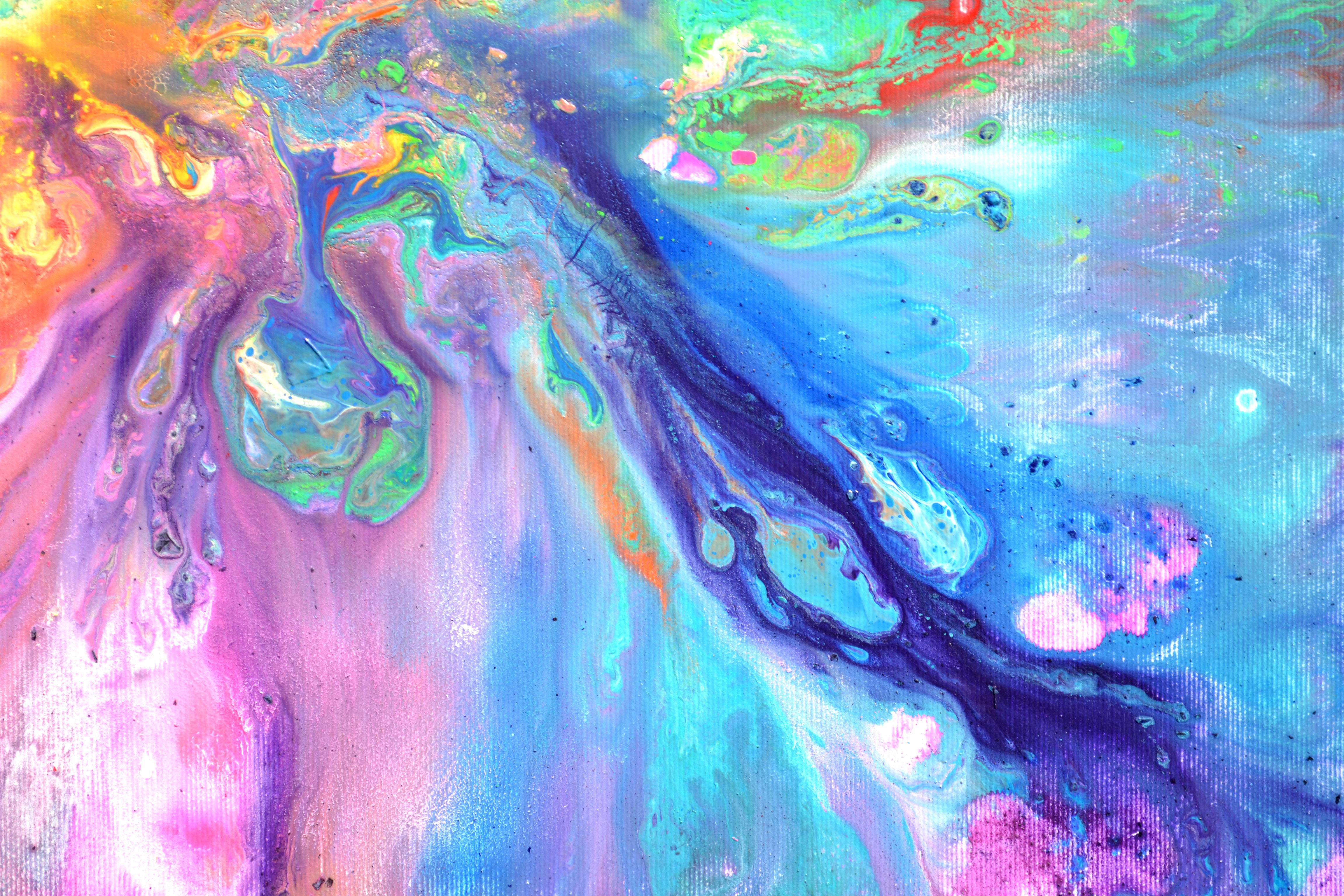 Flowing Energy 29 - Small Colourful Modern Painting 2