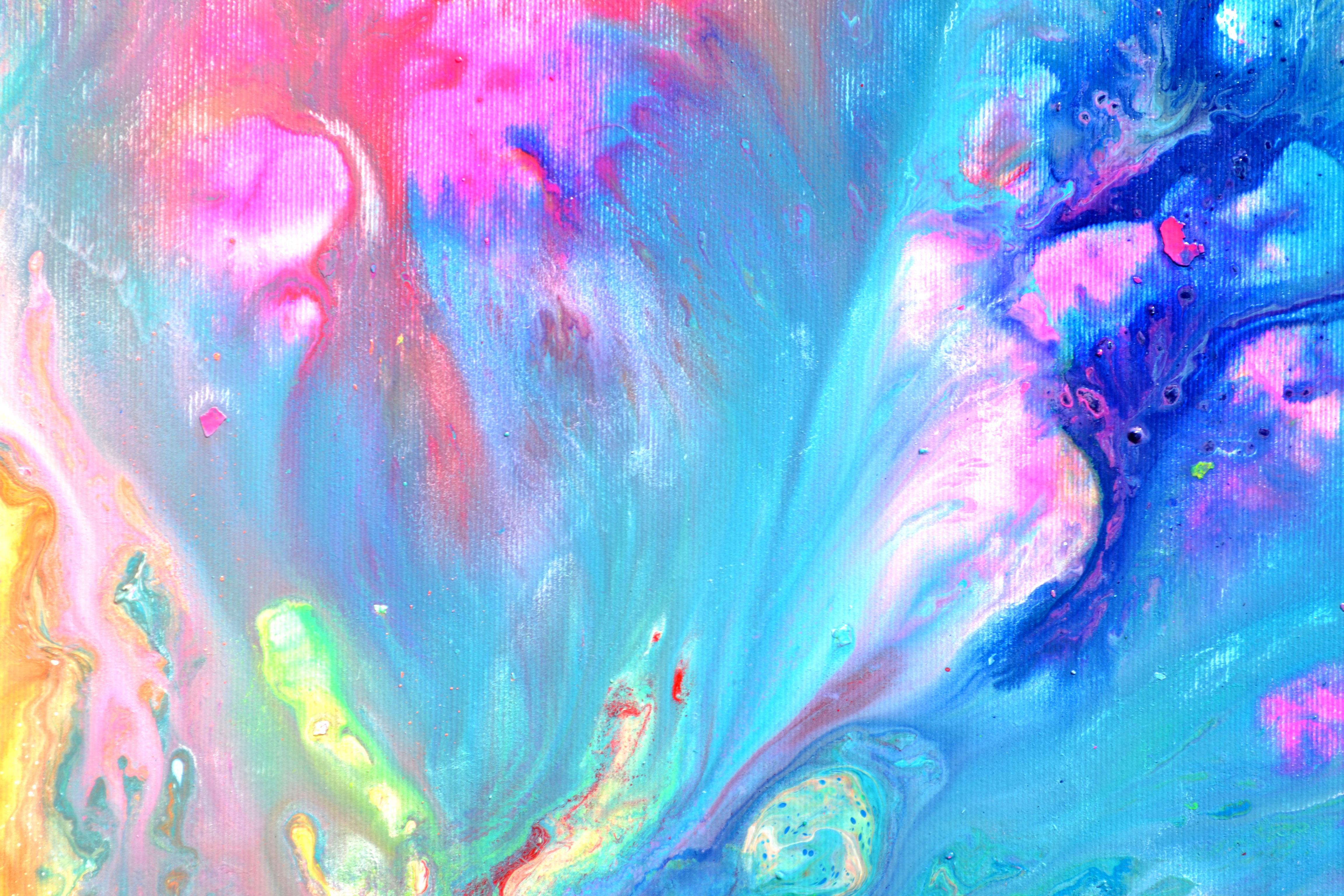 Flowing Energy 29 - Small Colourful Modern Painting 3