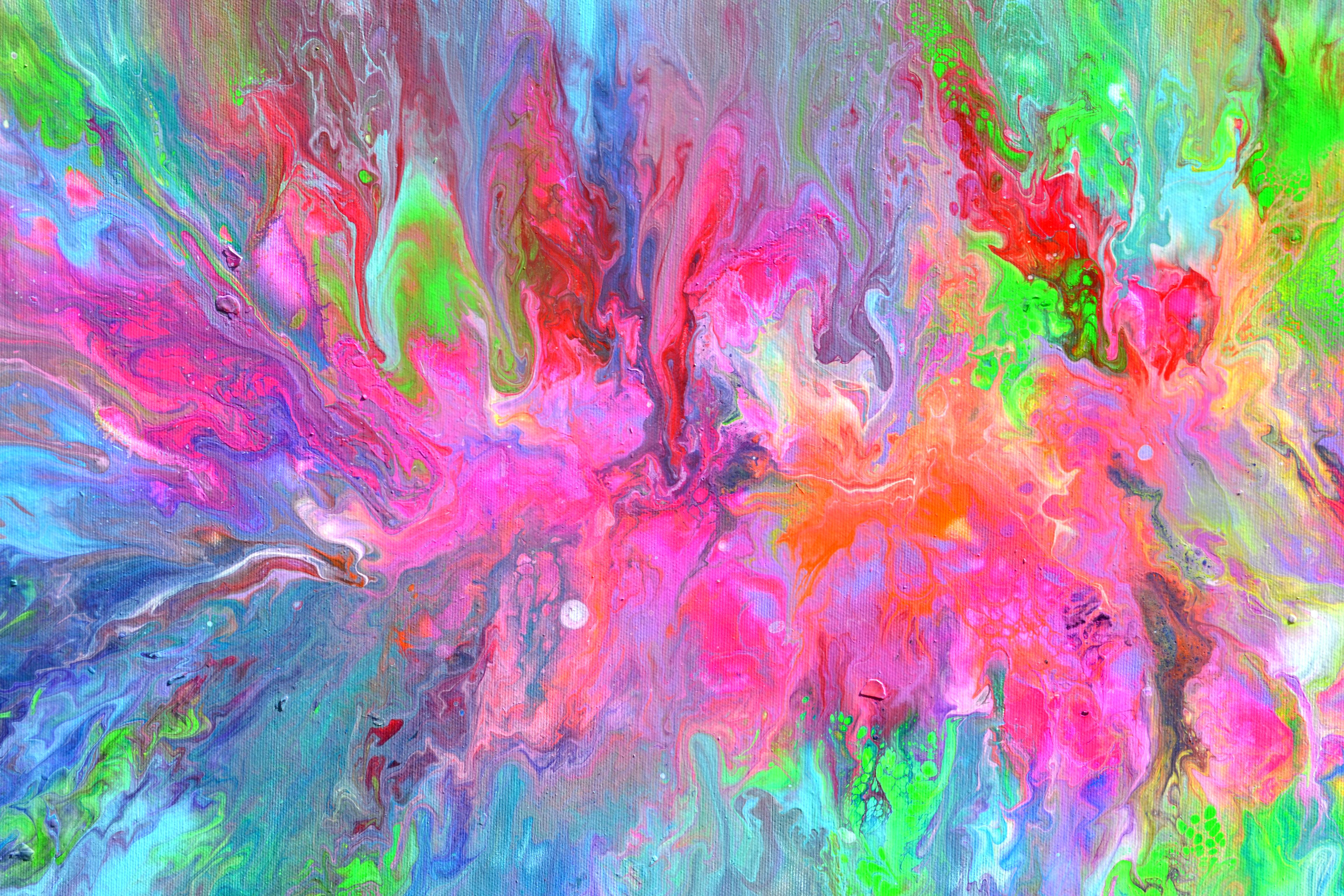 Flowing Energy 30 - Large Colorful Vivid Abstract Painting For Sale 3