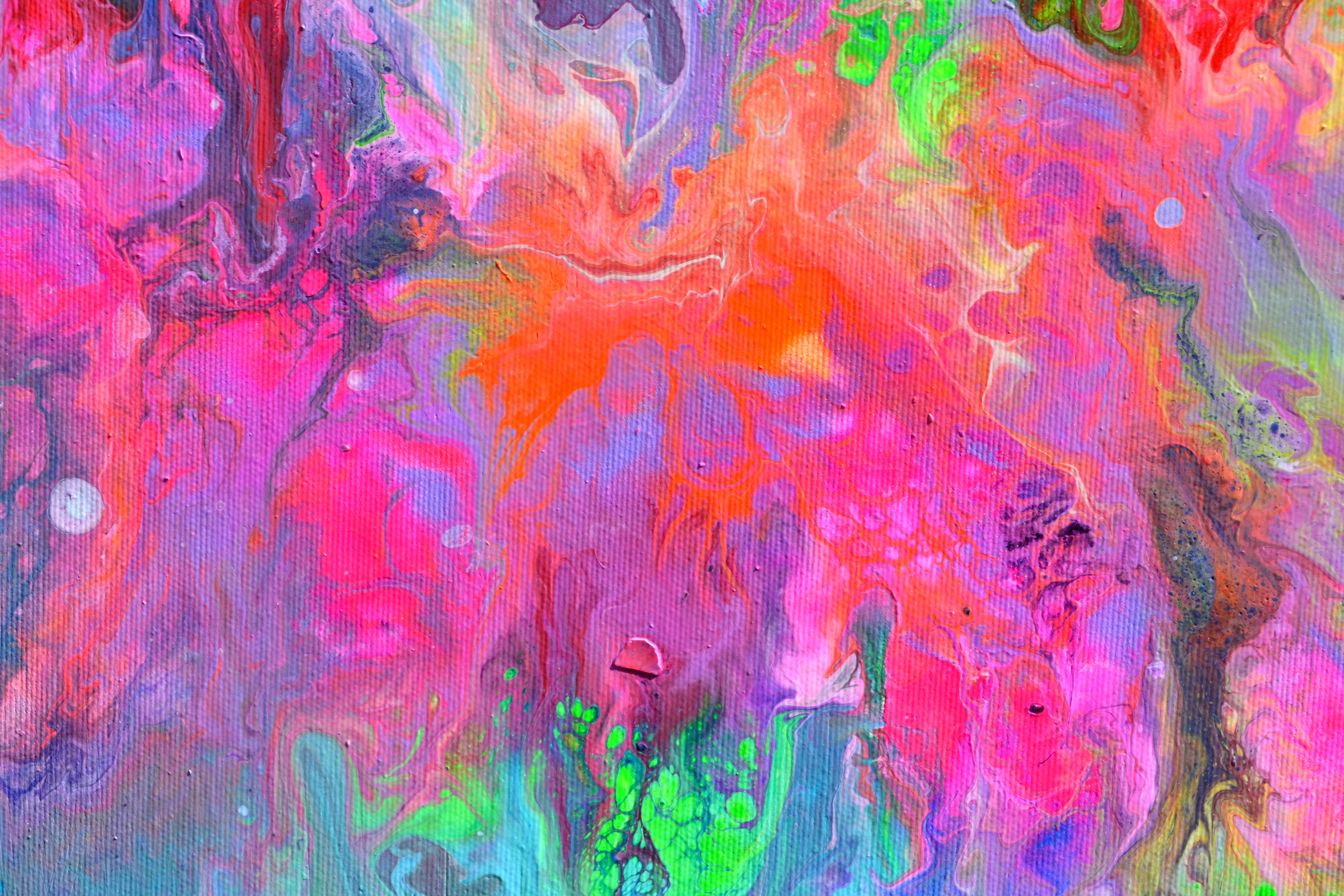 Flowing Energy 30 - Large Colorful Vivid Abstract Painting For Sale 8