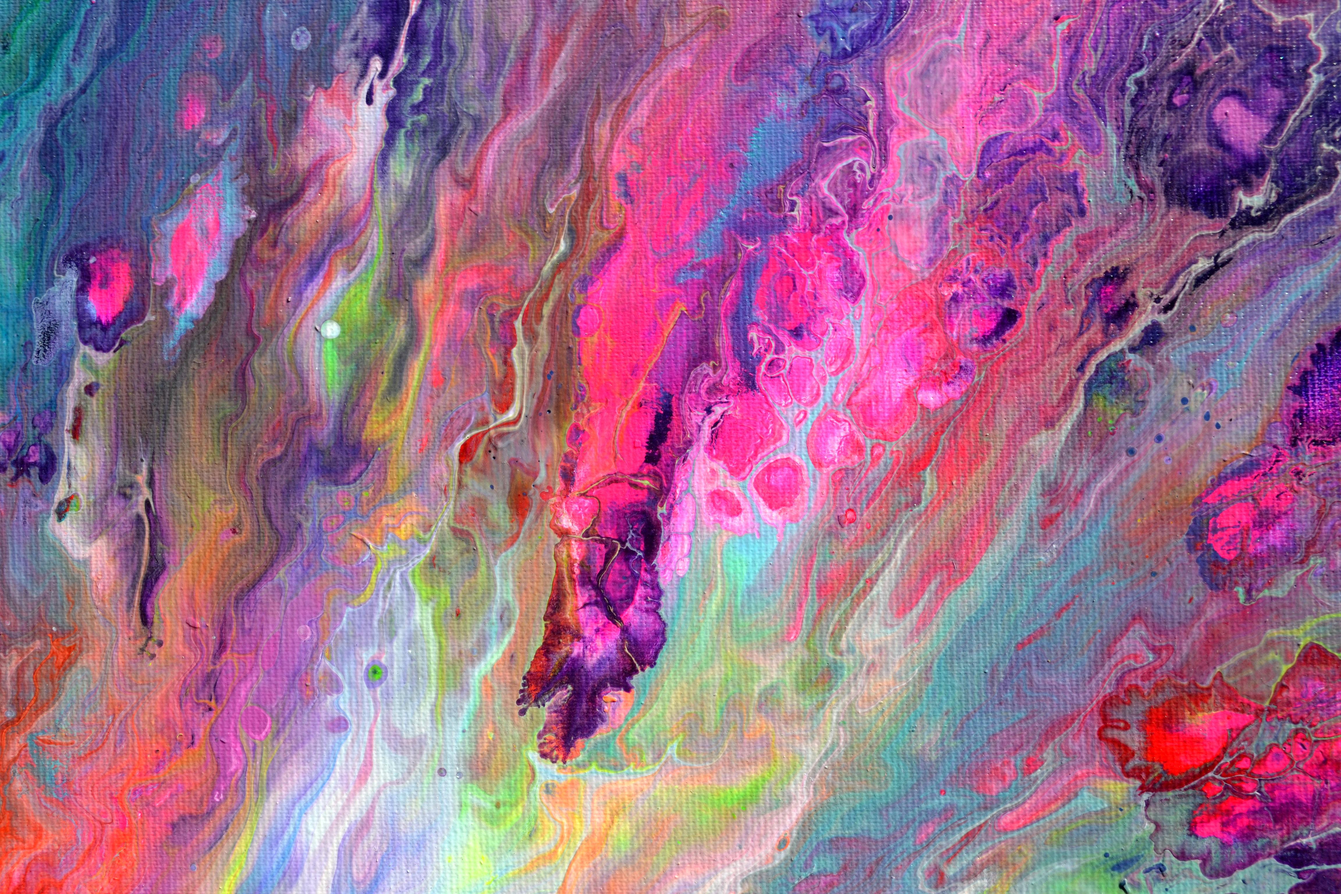 Flowing Energy 33 - Große bunte Vivid abstrakte Malerei im Angebot 1