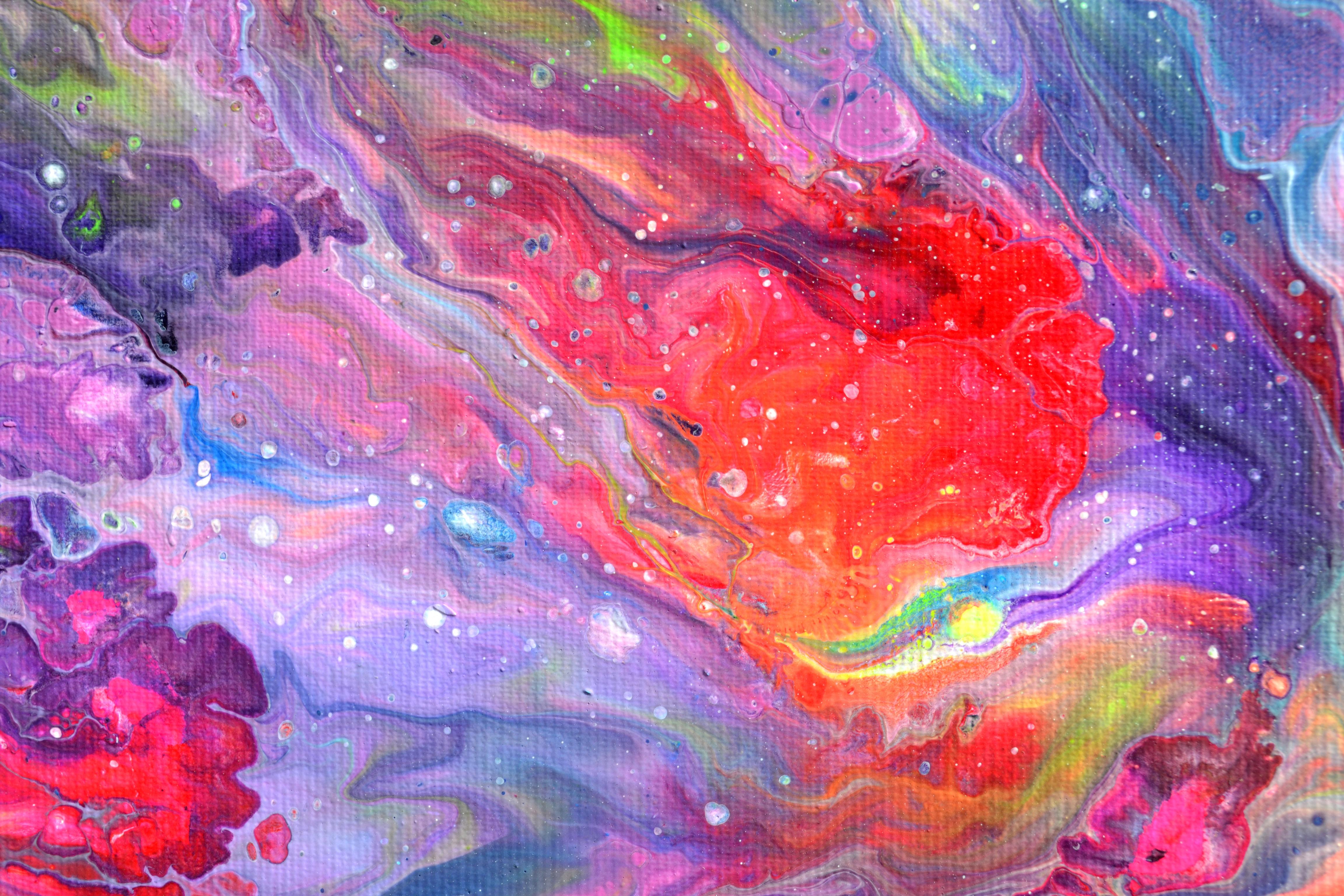 Flowing Energy 33 - Große bunte Vivid abstrakte Malerei im Angebot 3