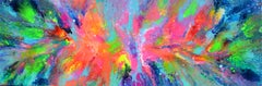 Flowing Energy 34 - Large Colorful Vivid Abstract Painting