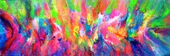 Energía Fluyente 37- Pintura Abstracta Vívida de Gran Colorido