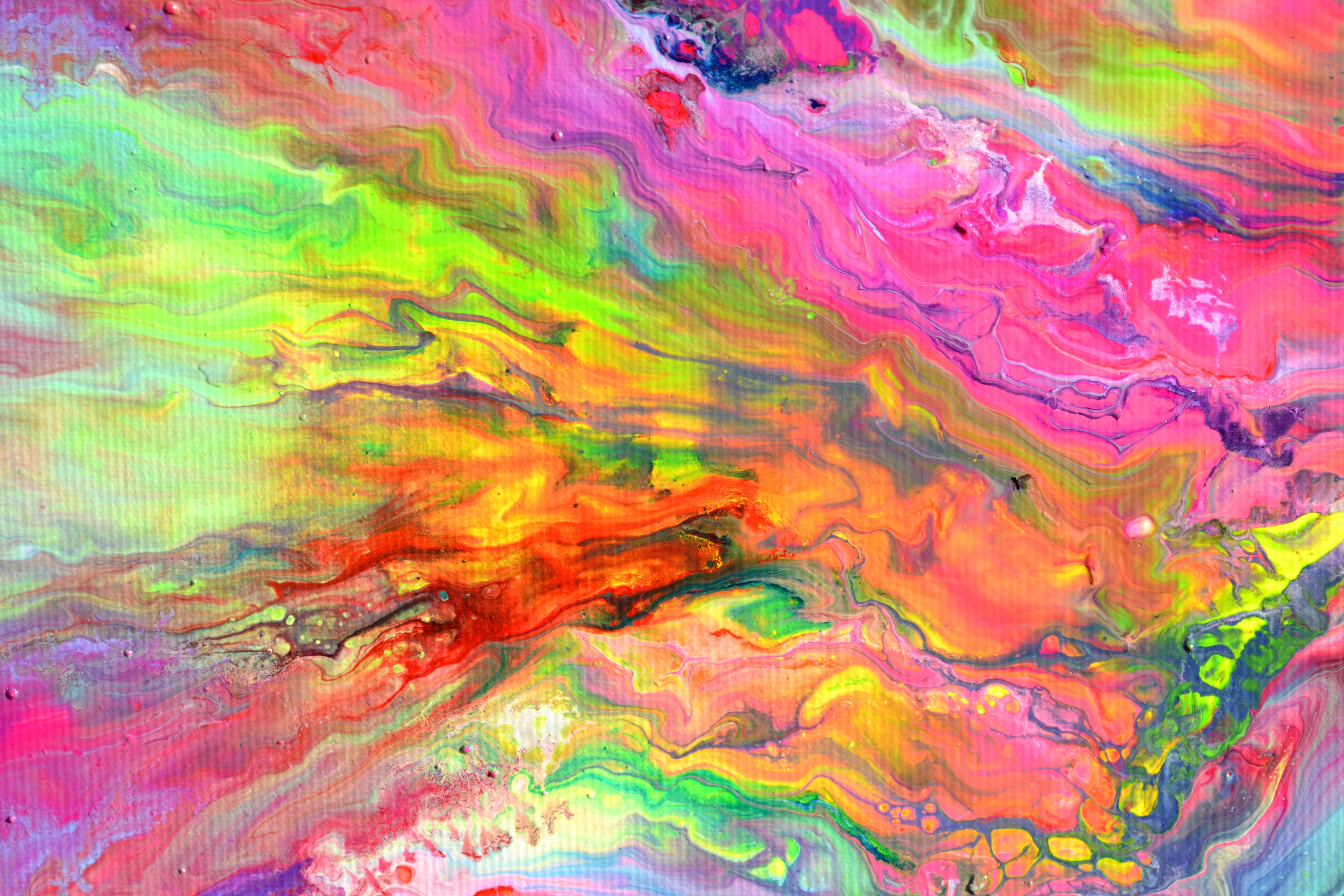 Flowing Energy 39- Large Colorful Vivid Abstract Painting For Sale 11