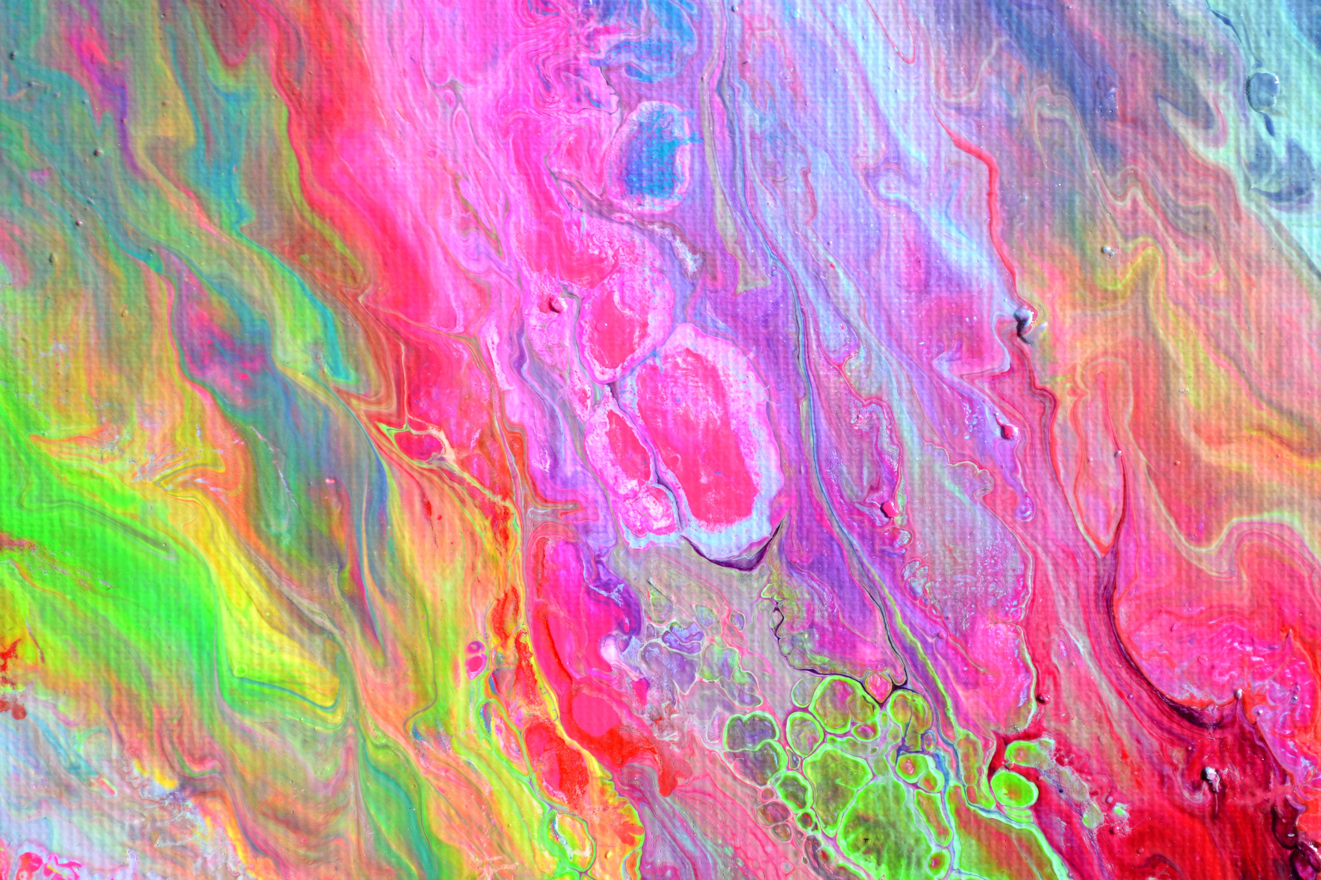 Flowing Energy 39- Large Colorful Vivid Abstract Painting For Sale 13