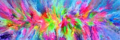 Flowing Energy 39- Large Colorful Vivid Abstract Painting