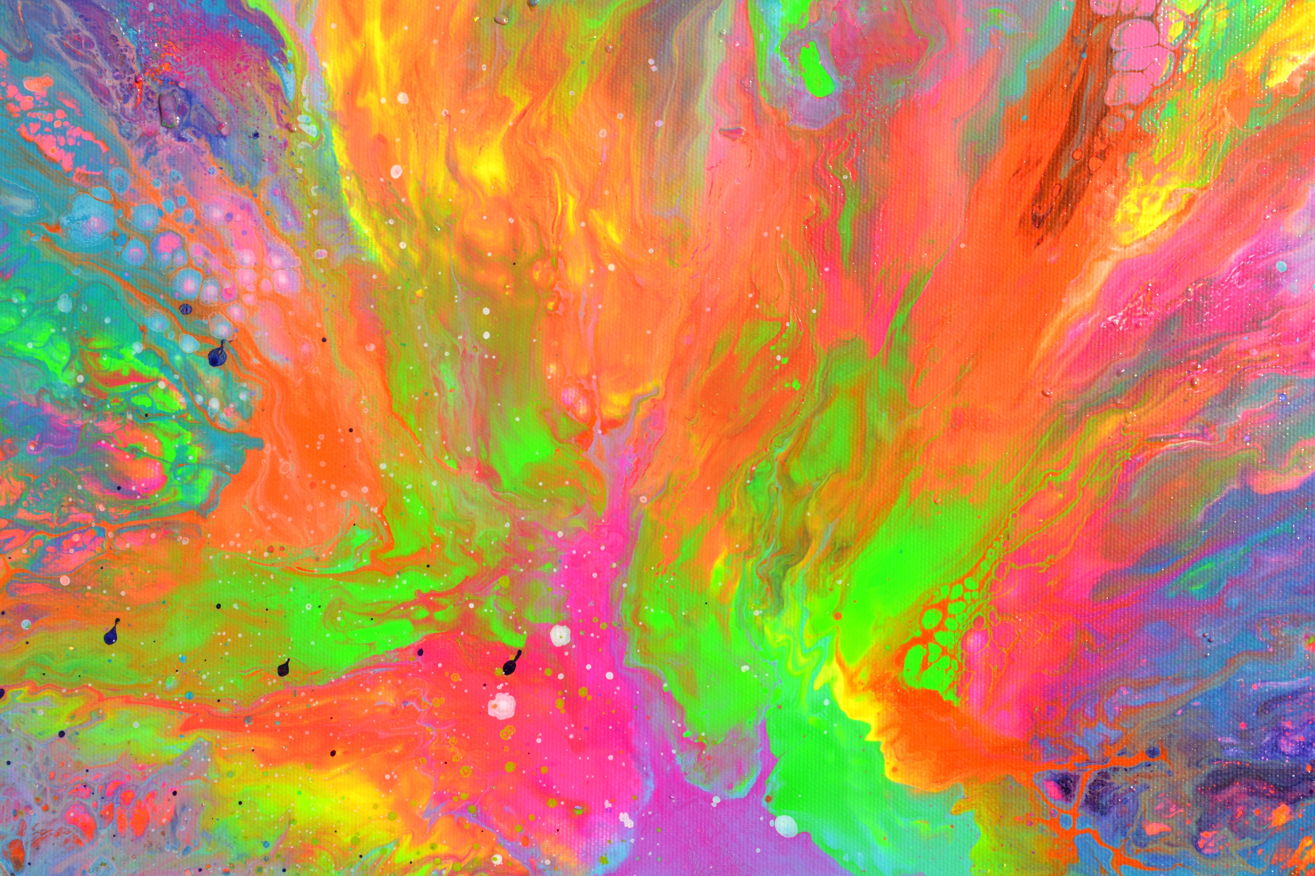This artwork is part of the Flowing Energy Collection. 
It is ready to hang with the edges painted and on the back will have two metallic hangers.
Gallery quality.
Dimensions: 50x50X2 cm - 19.7x19.7x0.8 inches.
A very colourful piece of art, as a