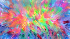 Flowing Energy 5, Painting, Acrylic on Canvas