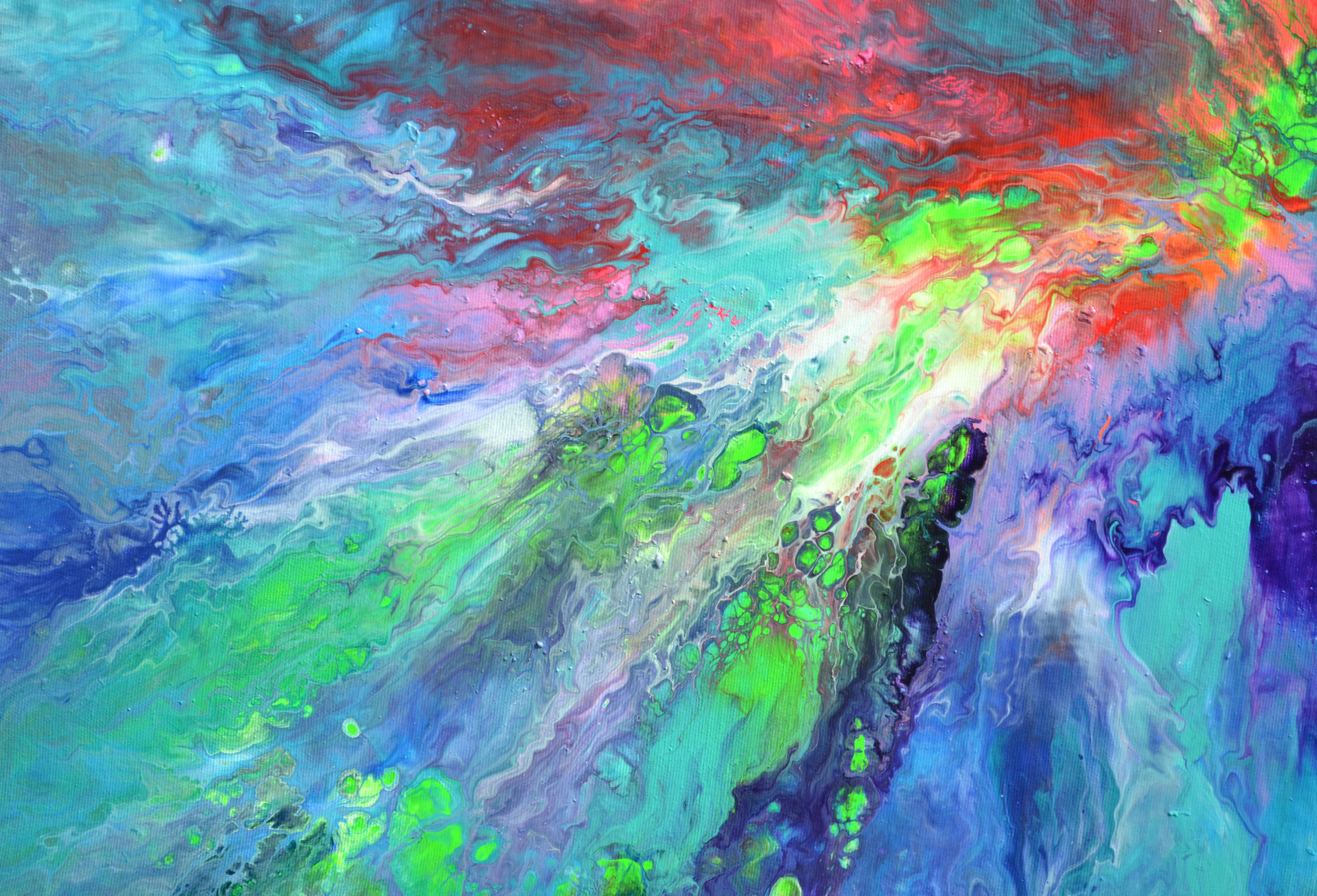 L'energia di Gaia - Abstract Painting Blu di SOOS TIBERIU