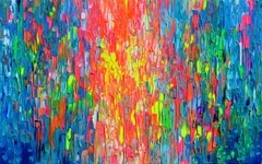 Happy Gypsy Girl Dancing in Berlin, Painting, Acrylic on Canvas