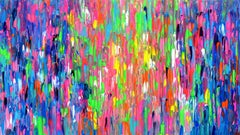 Happy Gypsy Girl Dancing in the Night XVII, Painting, Acrylic on Canvas