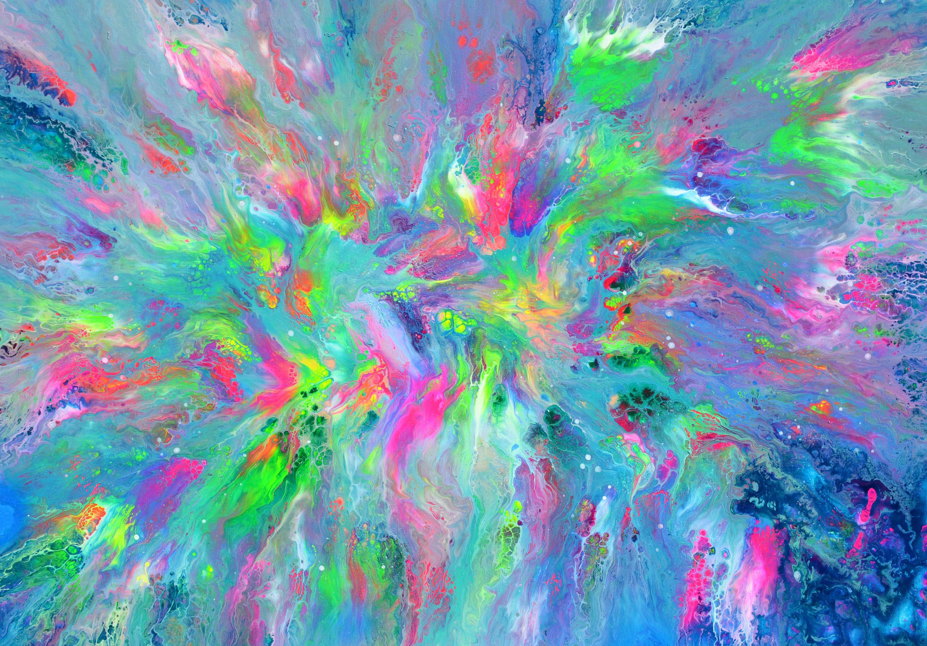 SOOS TIBERIU Abstract Painting - Happy Harmony XXXI, Painting, Acrylic on Canvas