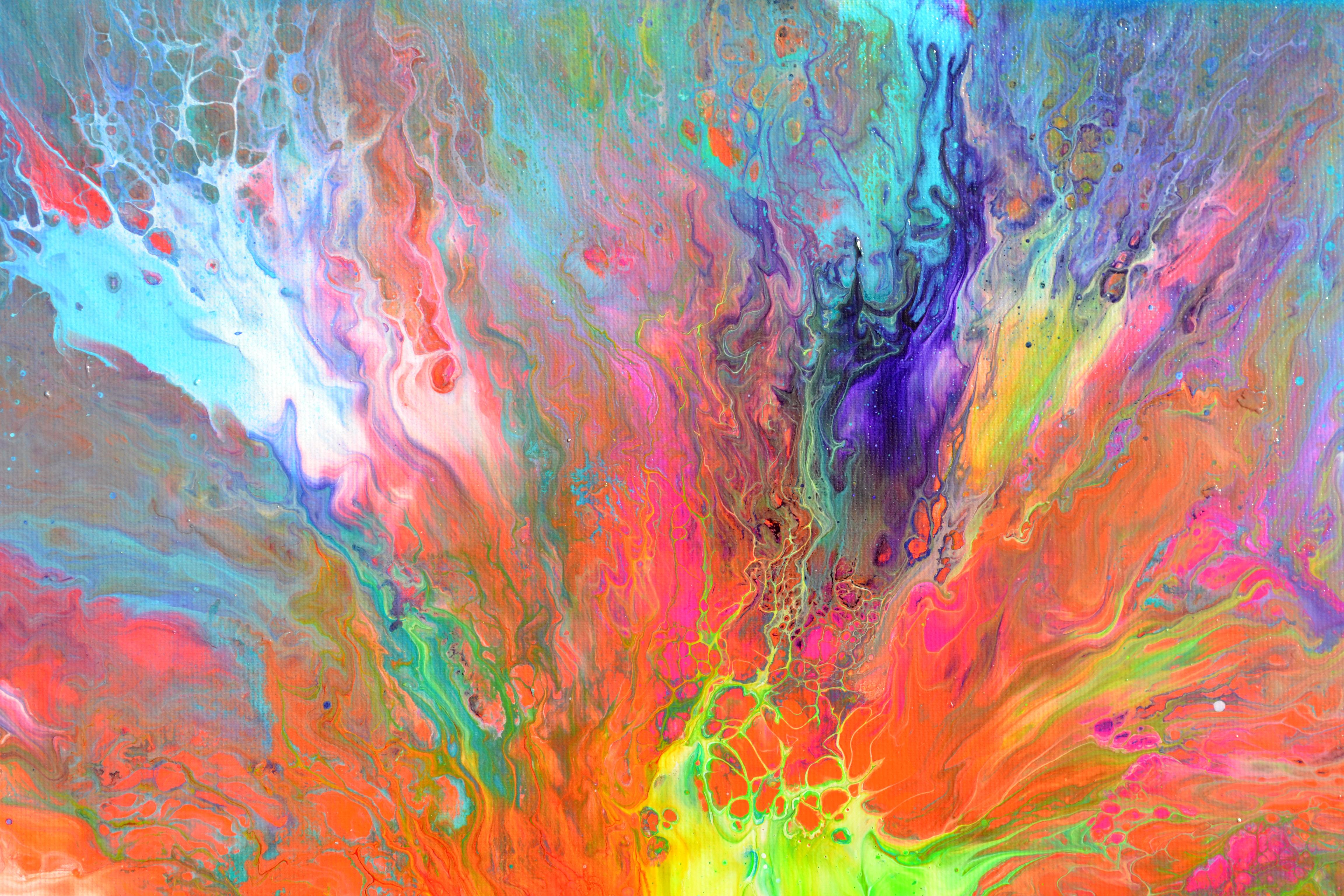 Happy Harmony XXXIX - Purple Interior Painting by SOOS TIBERIU