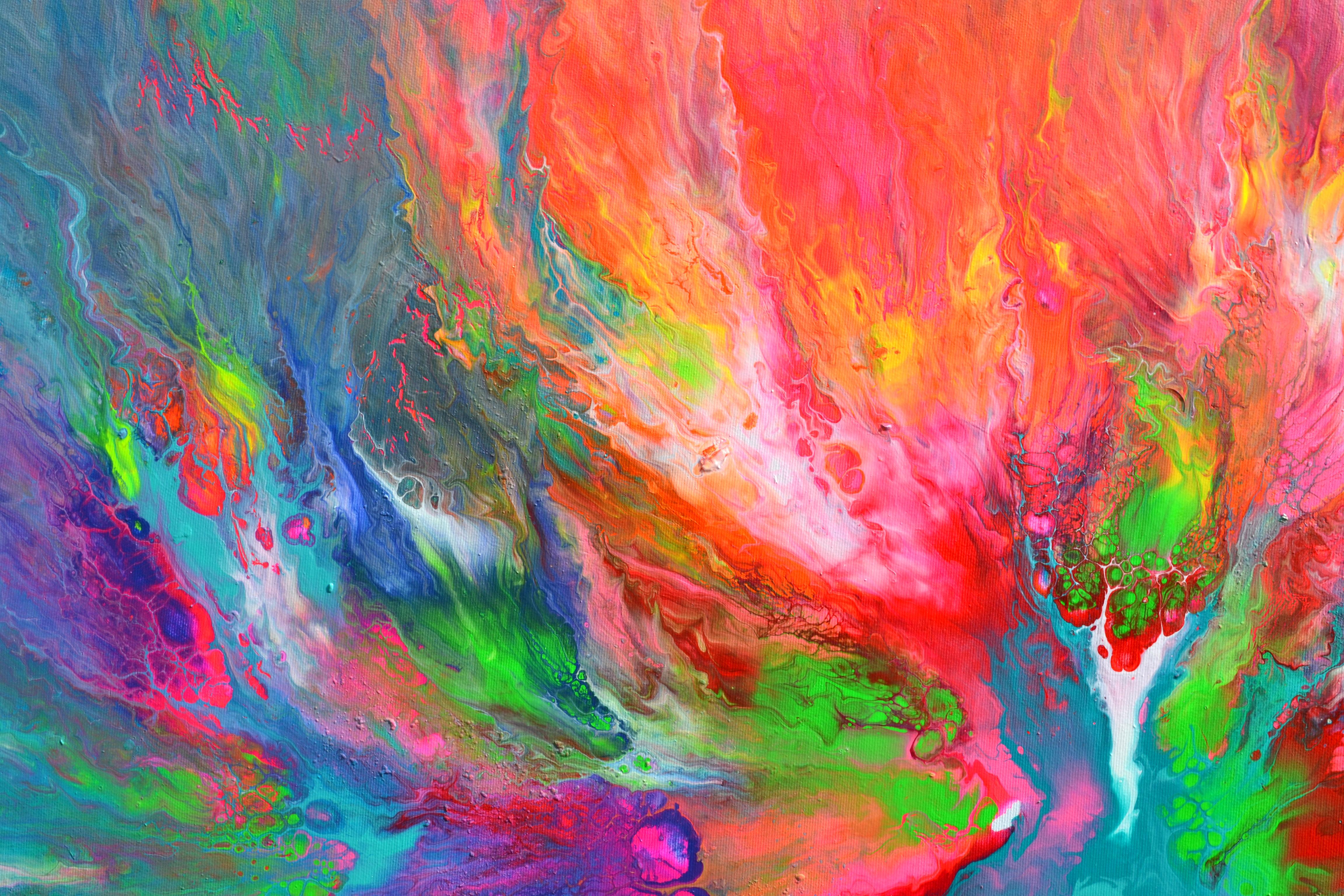 Bagliore interiore - Painting Astratto di SOOS TIBERIU