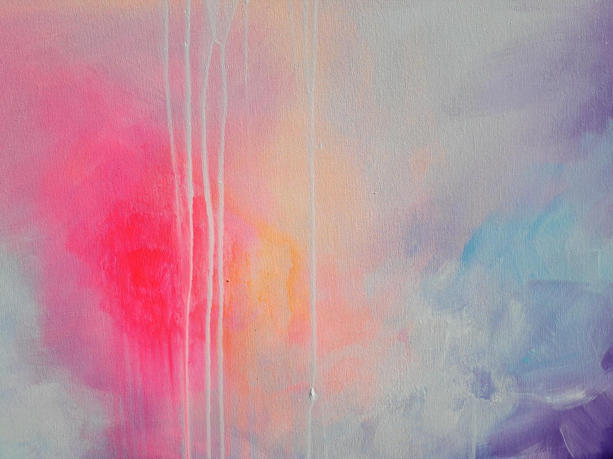Paz interior - Pintura abstracta grande en venta 1