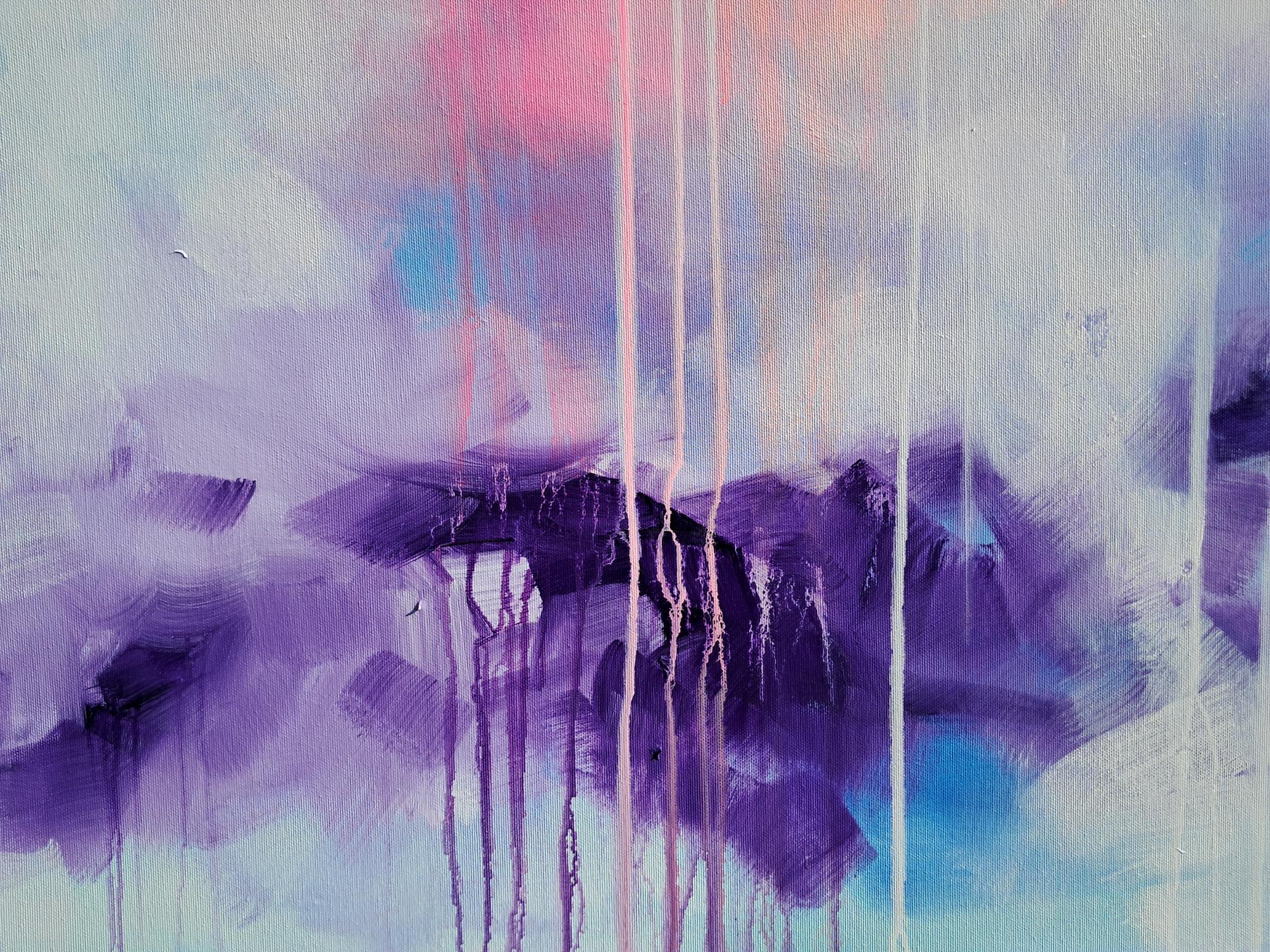 Paz interior - Pintura abstracta grande en venta 3