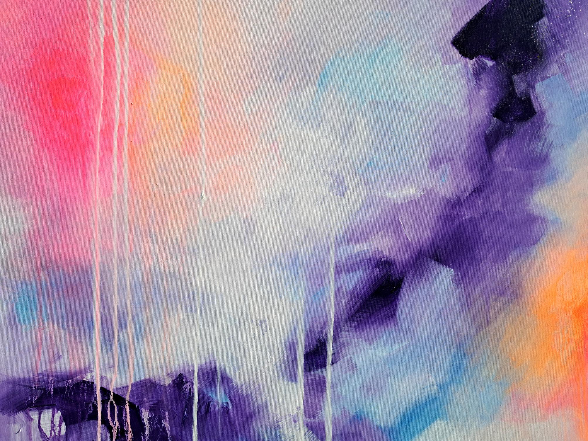 Paz interior - Pintura abstracta grande en venta 4