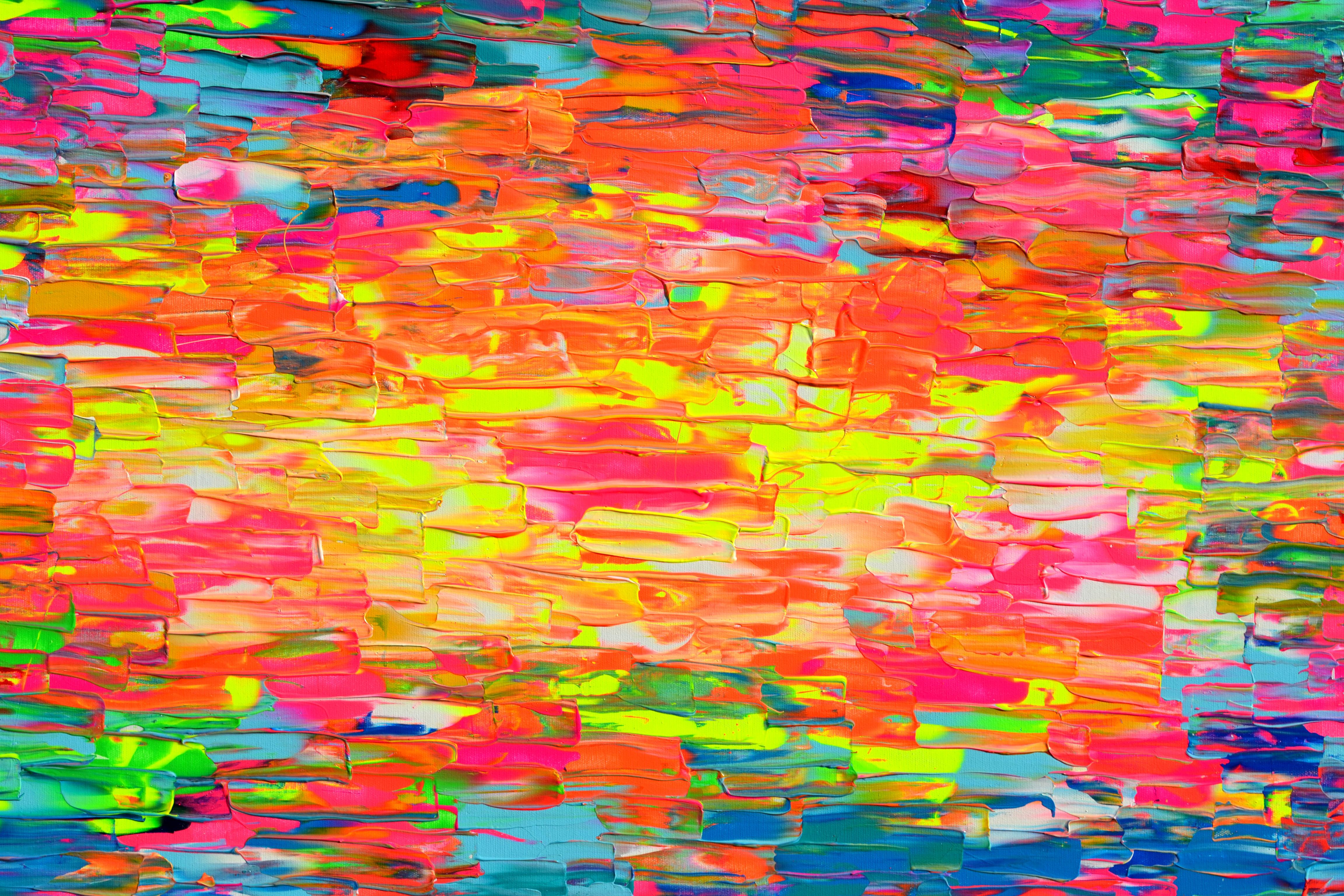 Life in Color - Abstract Painting by SOOS TIBERIU