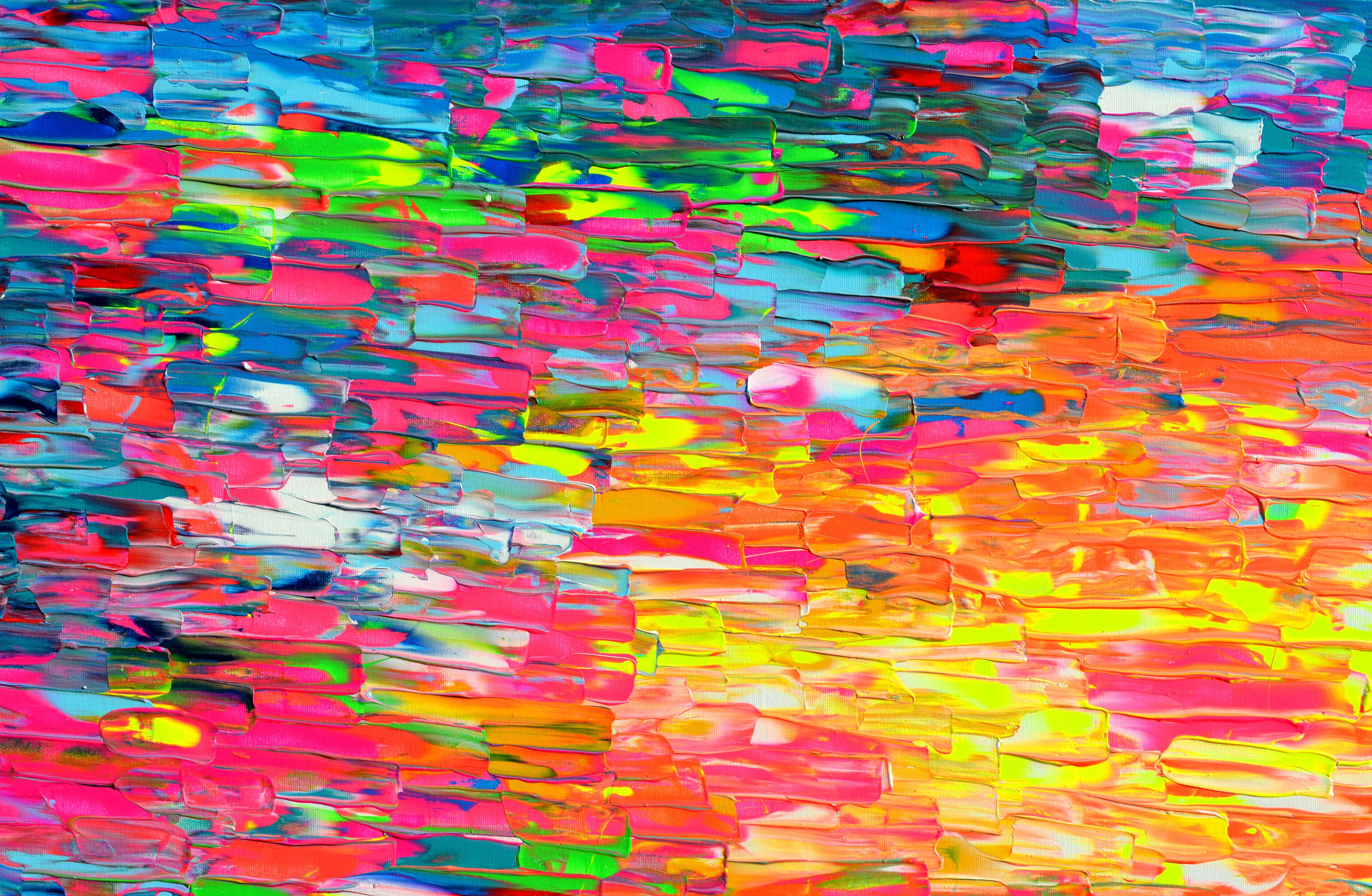 Life in Color - Pink Interior Painting by SOOS TIBERIU