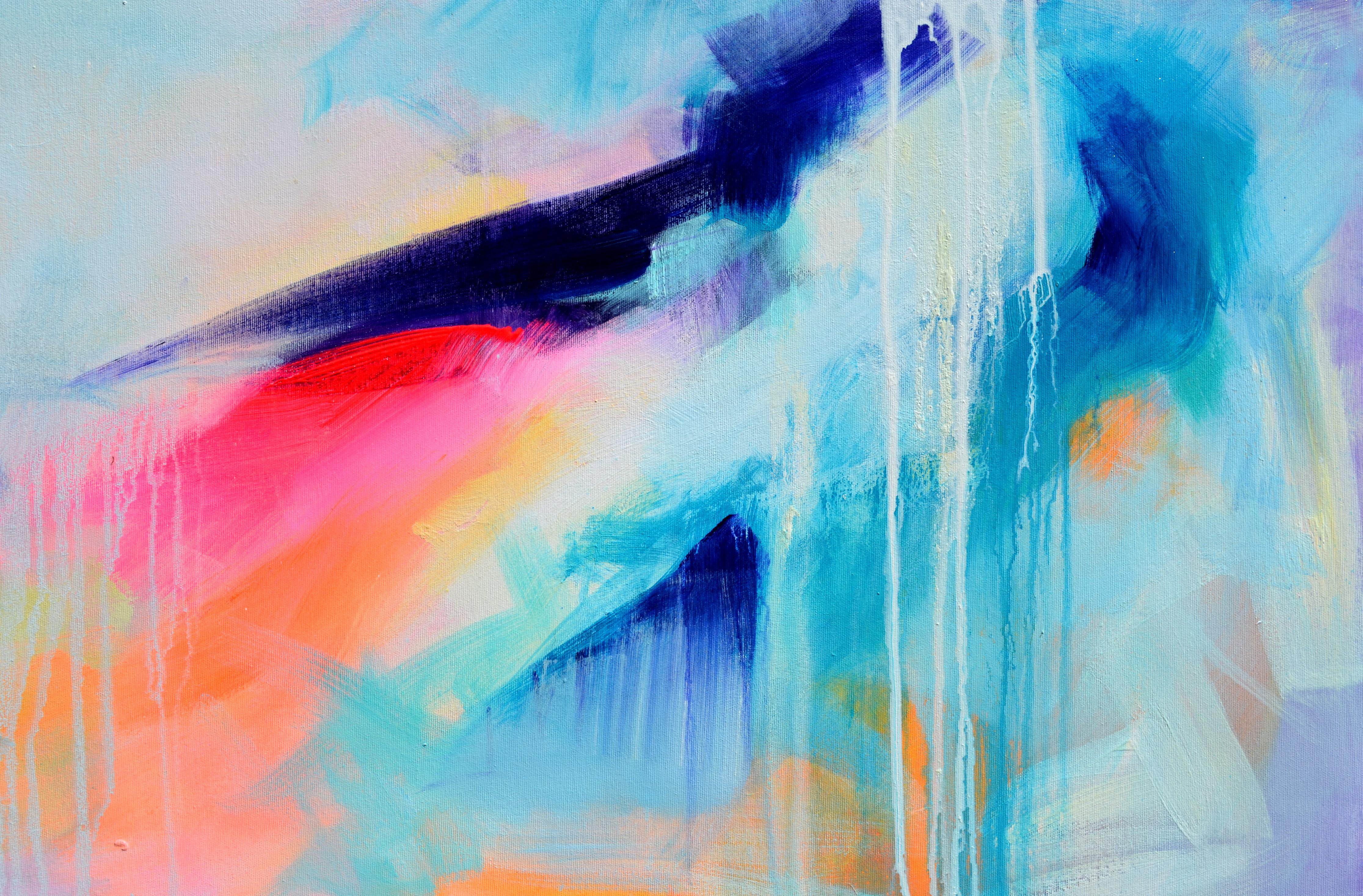 Mirror or the Soul - Large  Abstract Painting For Sale 2