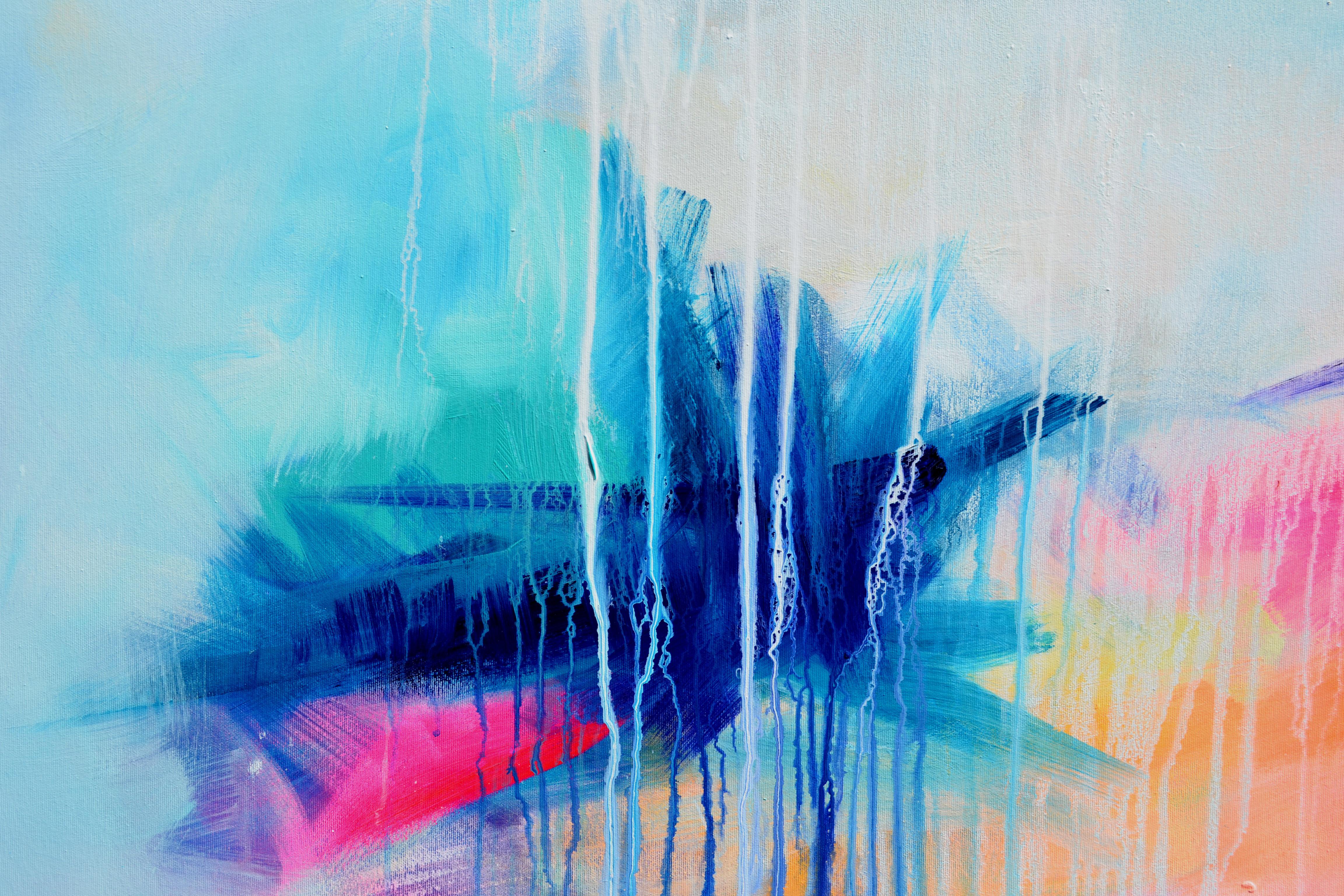 Mirror or the Soul - Large  Abstract Painting For Sale 4