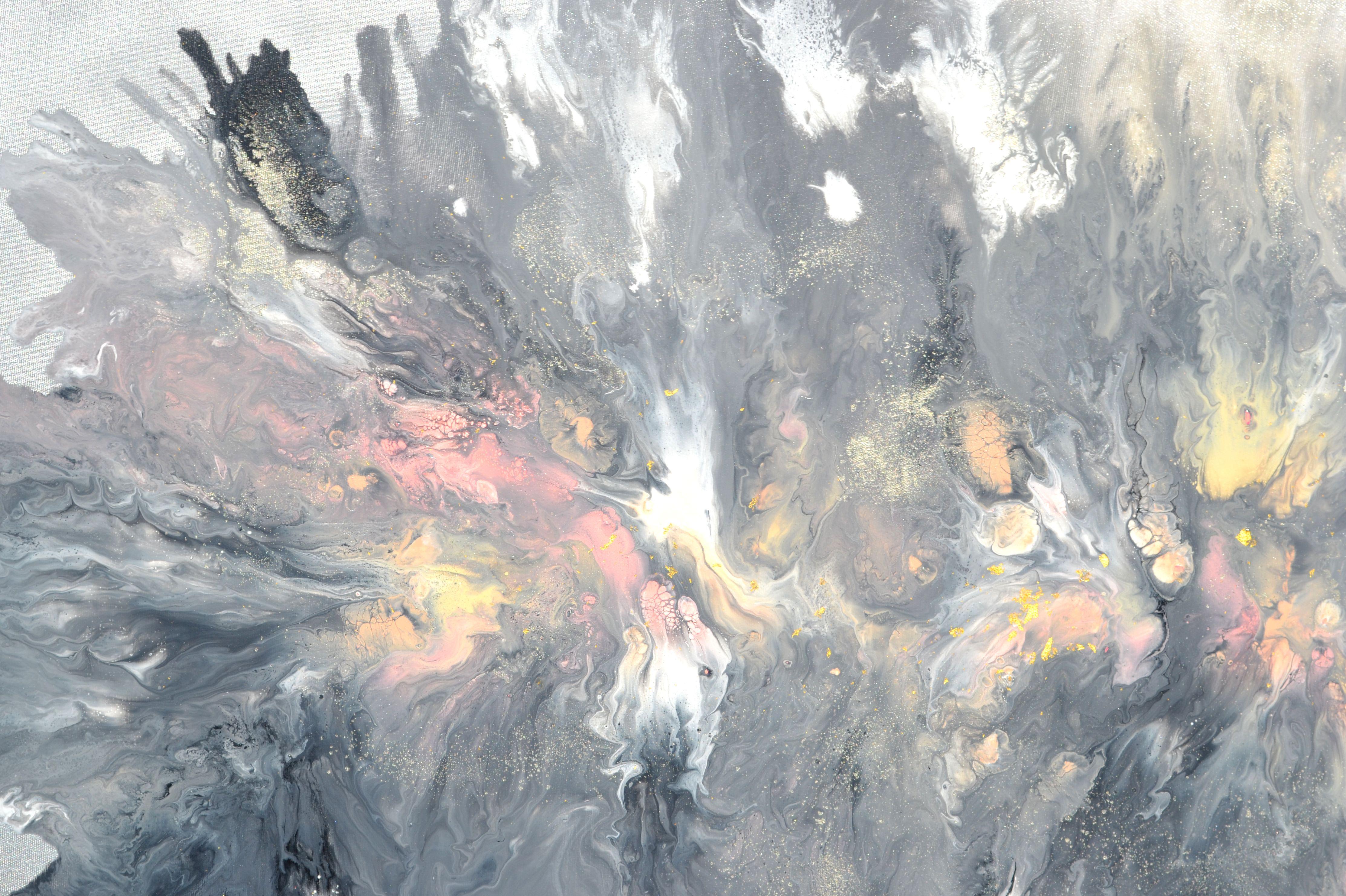 Neutro 1, Pittura, Acrilico su tela - Abstract Painting Grigio di SOOS TIBERIU