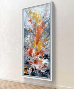 Neutral VI - Large 55X27.6 inches Modern Art Gold and Silver Effect Signed(2026)