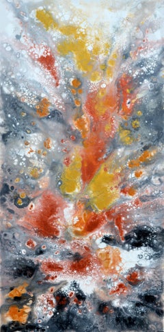 Neutral VI - Large 55X27.6 inches Modern Art Gold and Silver Effect Signed(2026)