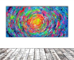 Rounded Gypsy Skirt 3, Painting, Acrylic on Canvas