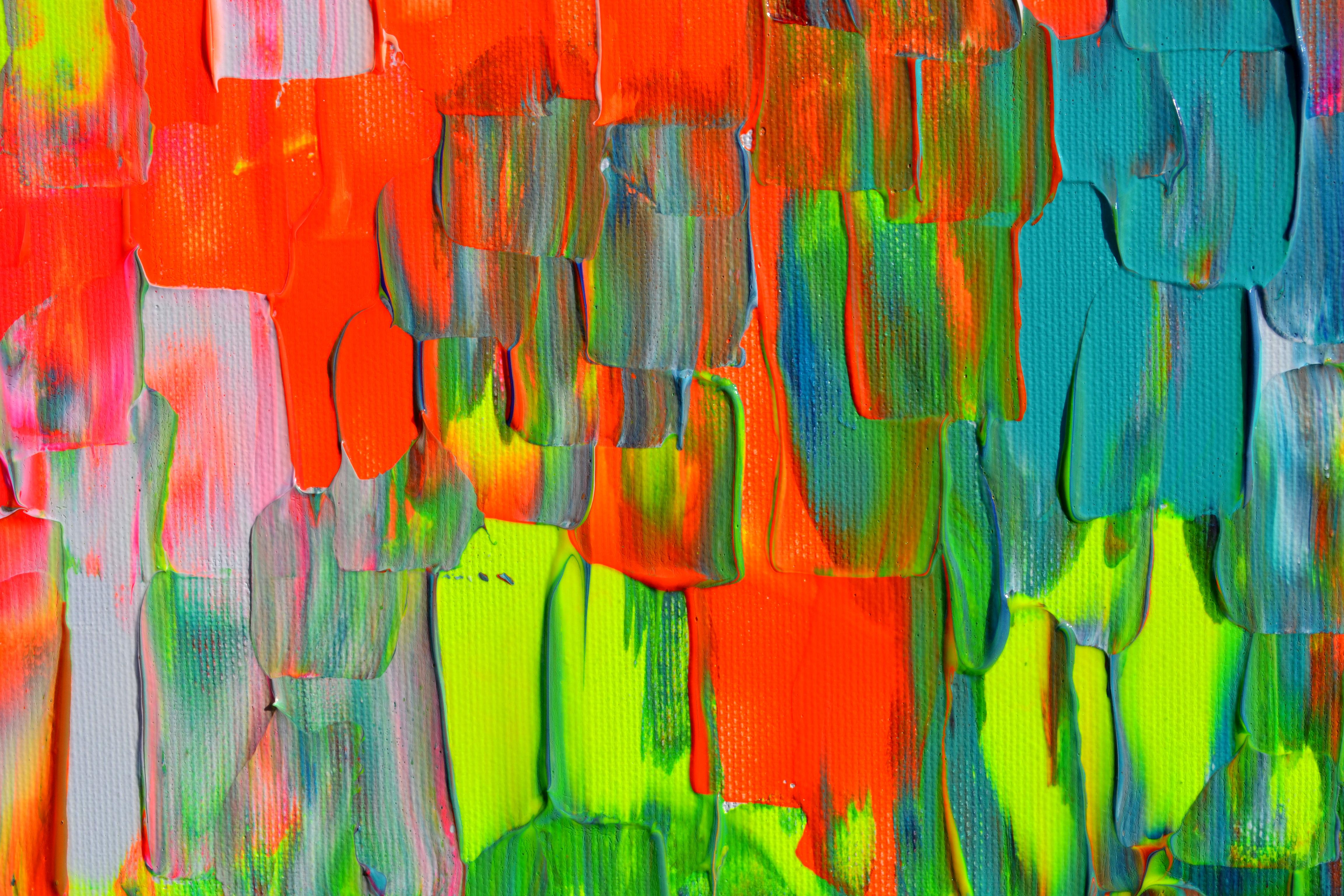Small Gypsy Girl 19 - Colorful Abstract Painting For Sale 10