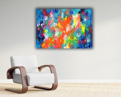 Small Gypsy Girl 19 - Colorful Abstract Acrylic Painting, Signed 2025