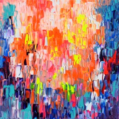 SOOS TIBERIU - Small Gypsy Girl 20 - Colorful Abstract Painting Small Gypsy Girl 20 - Colorful Abstract Painting