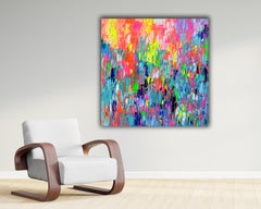 Piccola zingara 25, pittura acrilica astratta colorata, 2010+, firmata