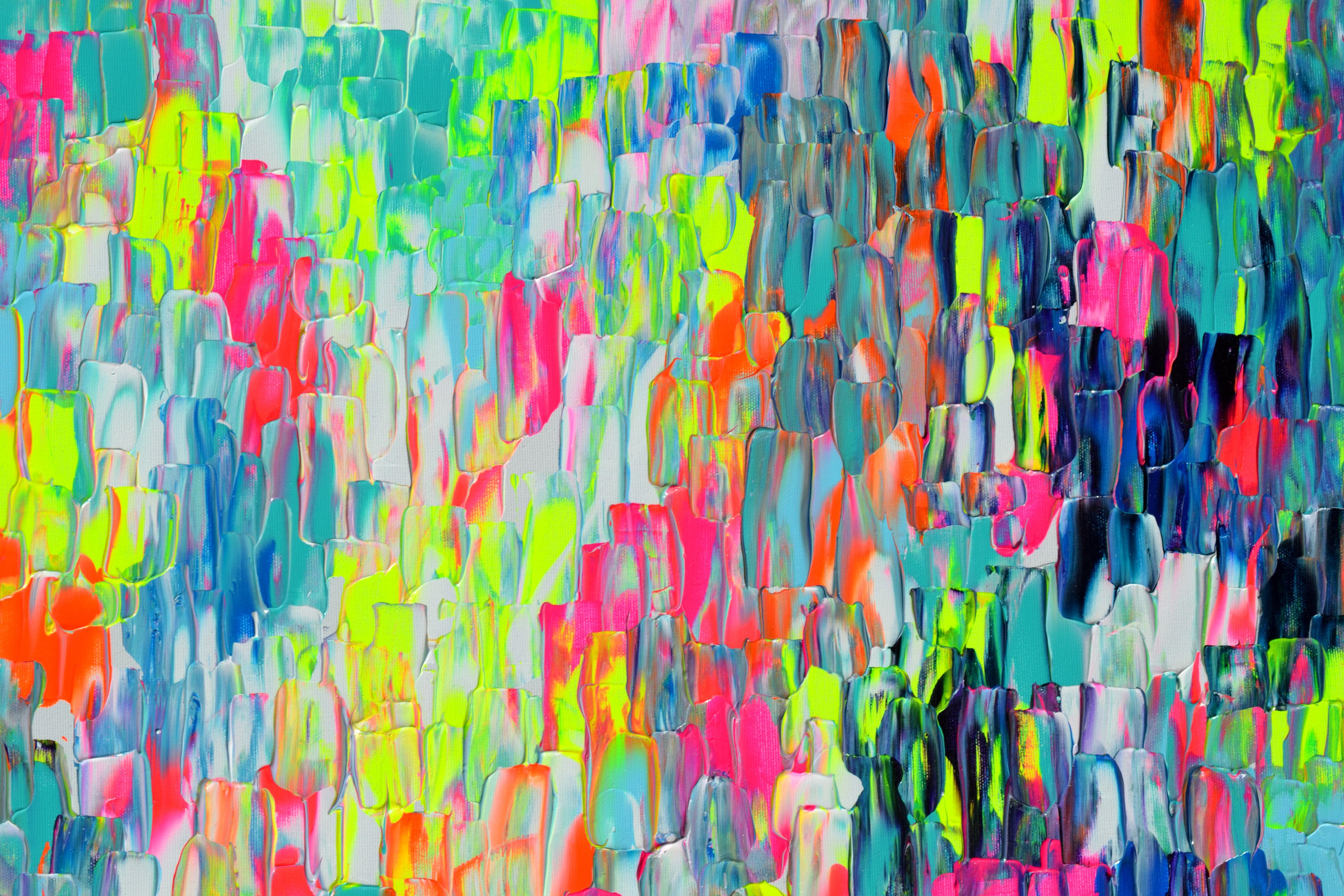 Small Gypsy Girl in Amsterdam - Colorful Abstract Painting 3