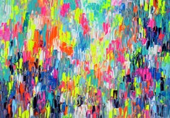 Small Gypsy Girl in Amsterdam - Colorful Abstract Painting