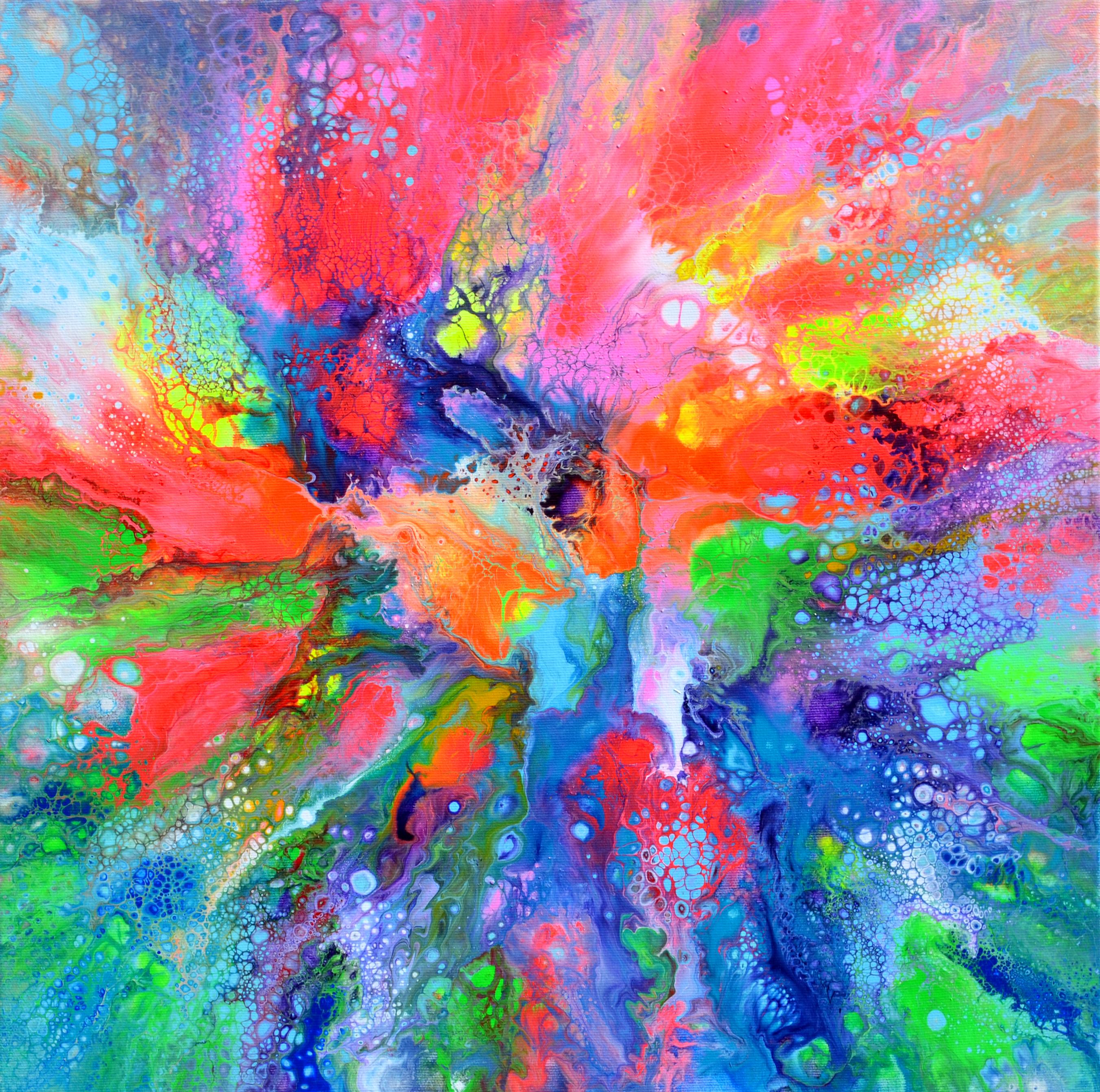 La voz de un sueño 3 - Pintura abstracta, Acrílico sobre lienzo, Firmado, 2010+