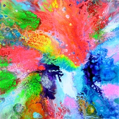 La voce di un sogno 7 - Pittura astratta, acrilico su tela, firmata, 2010+