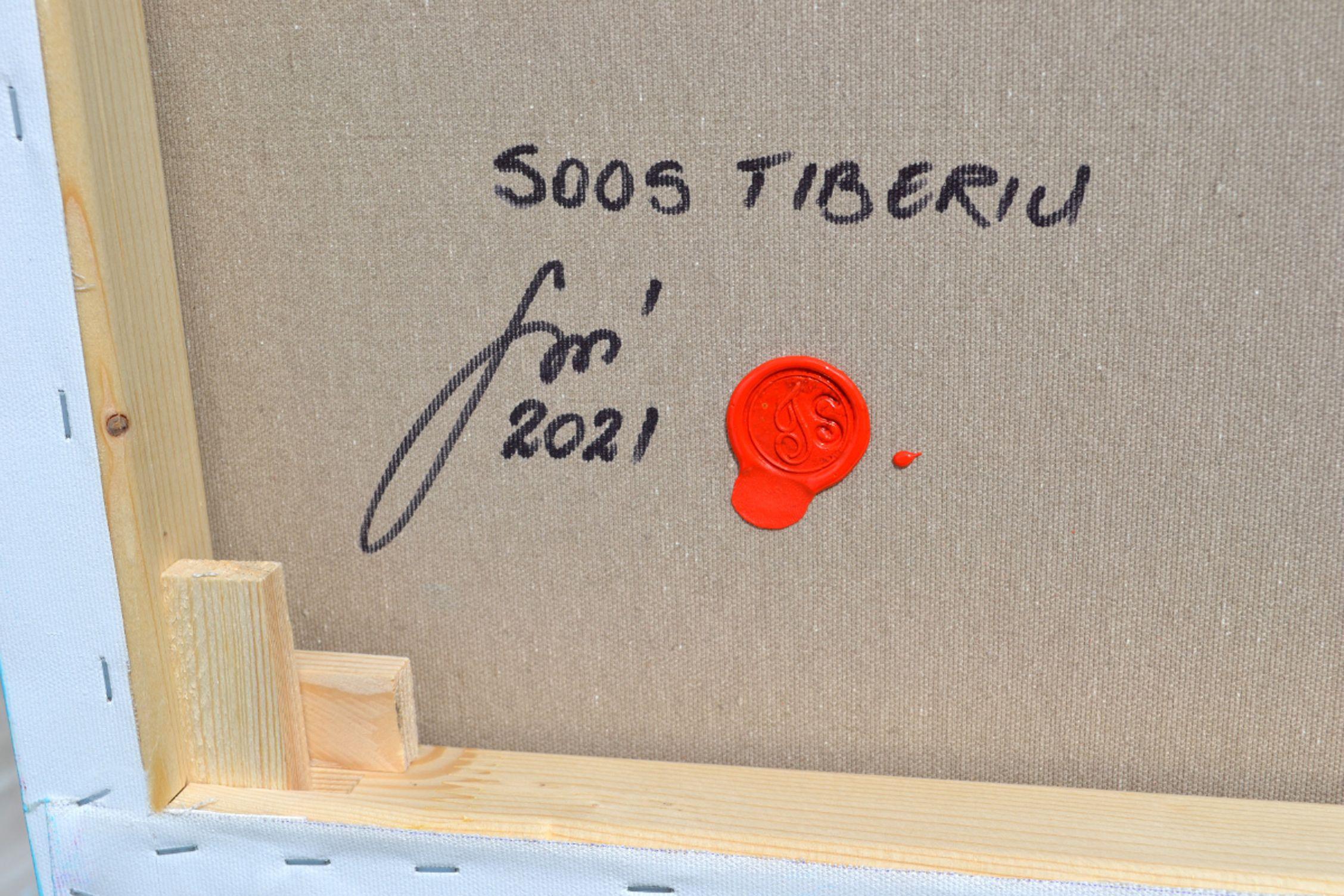 HÄNGEFERTIG - GALERIE-3D-QUALITÄT  Abstraktes Originalgemälde  Die von mir verwendete Technik: aufgespannte schwere Leinwand auf holzverstärktem Rahmen und professionelle Acrylpigmente. Zum Schluss habe ich es mit einer glänzenden Lackschicht