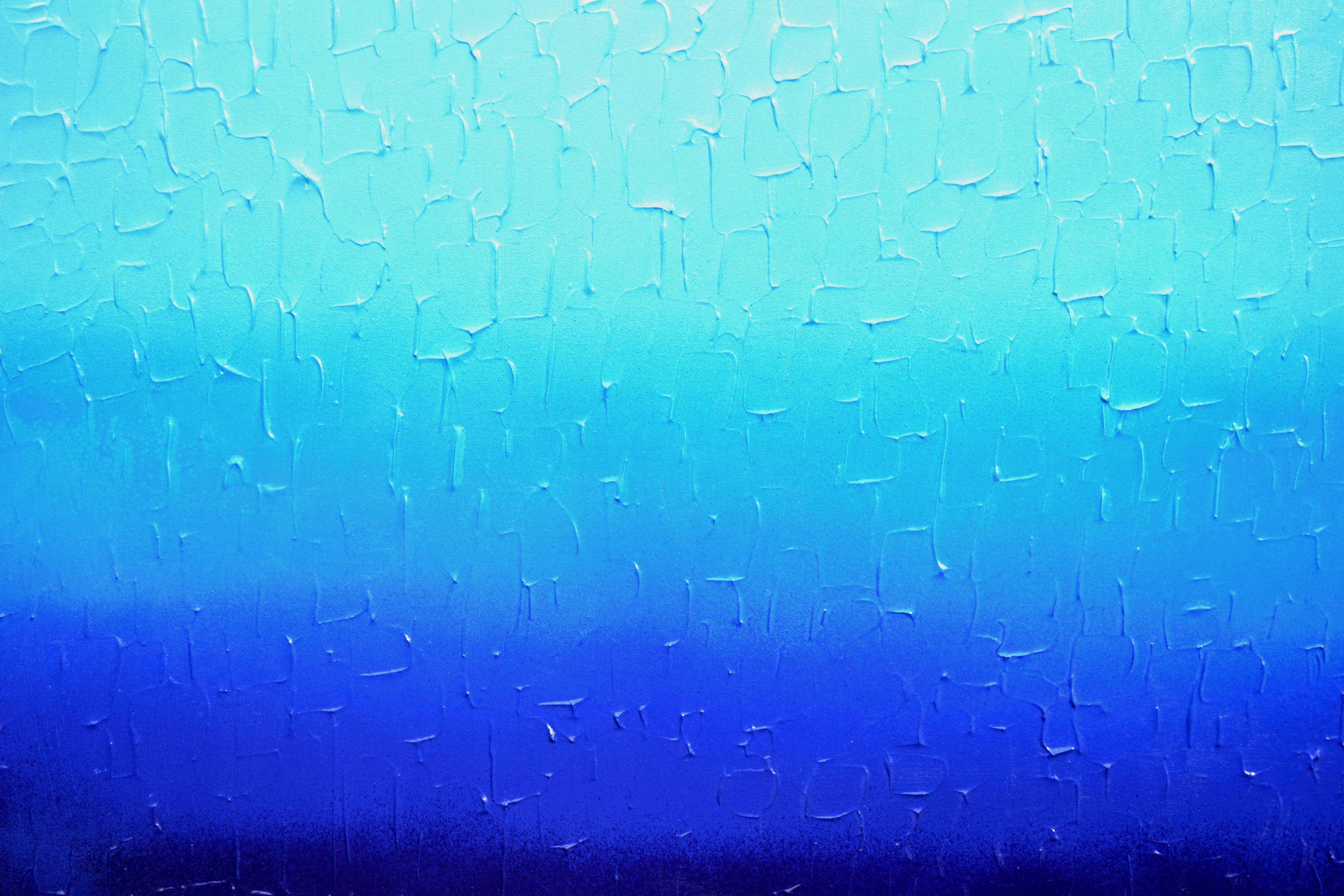 Tranquil XXII - Large Abstract Blue Gradient Painting For Sale 2