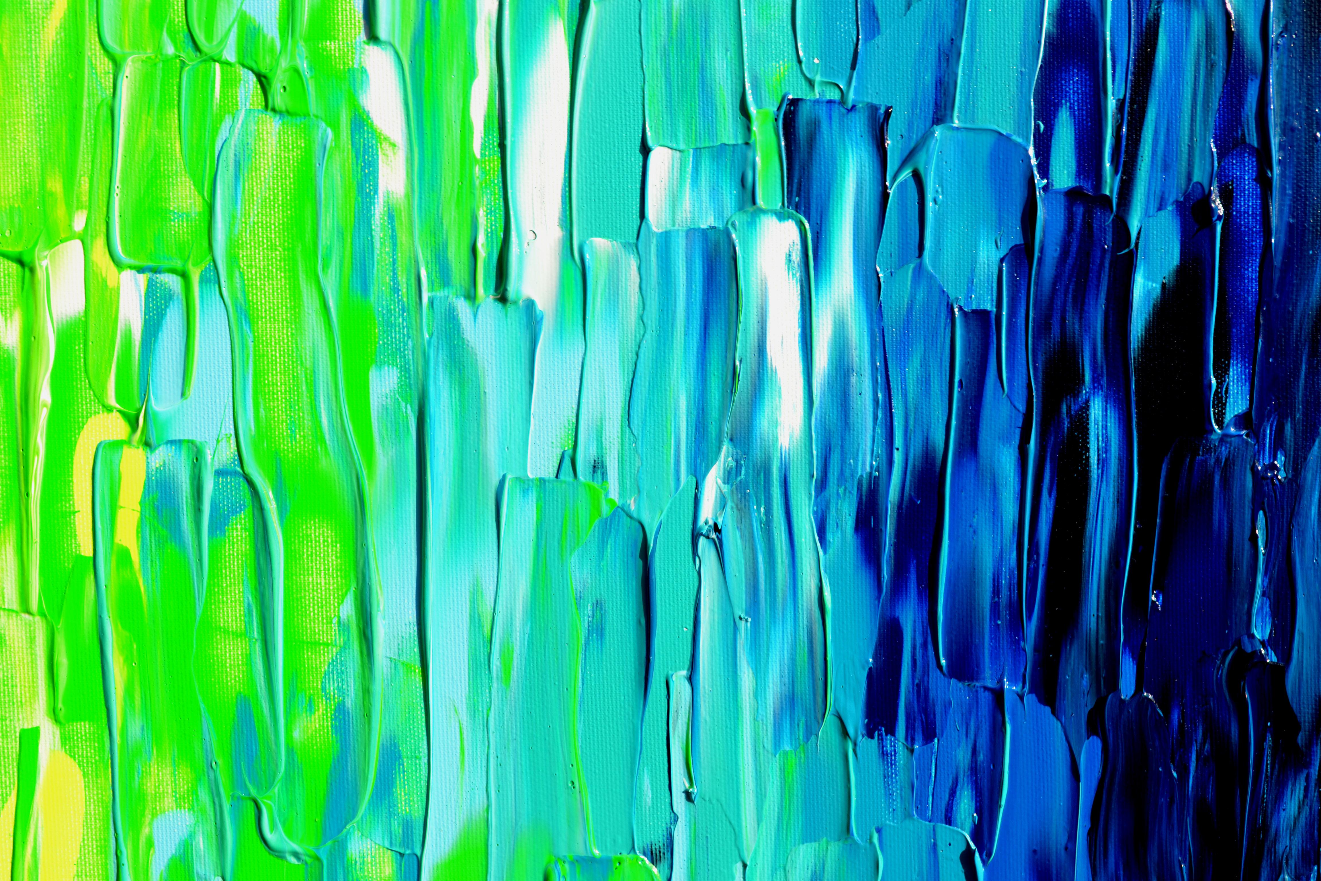 YGB - Cuchillo de paleta grande en relieve abstracto de colores con textura en venta 7