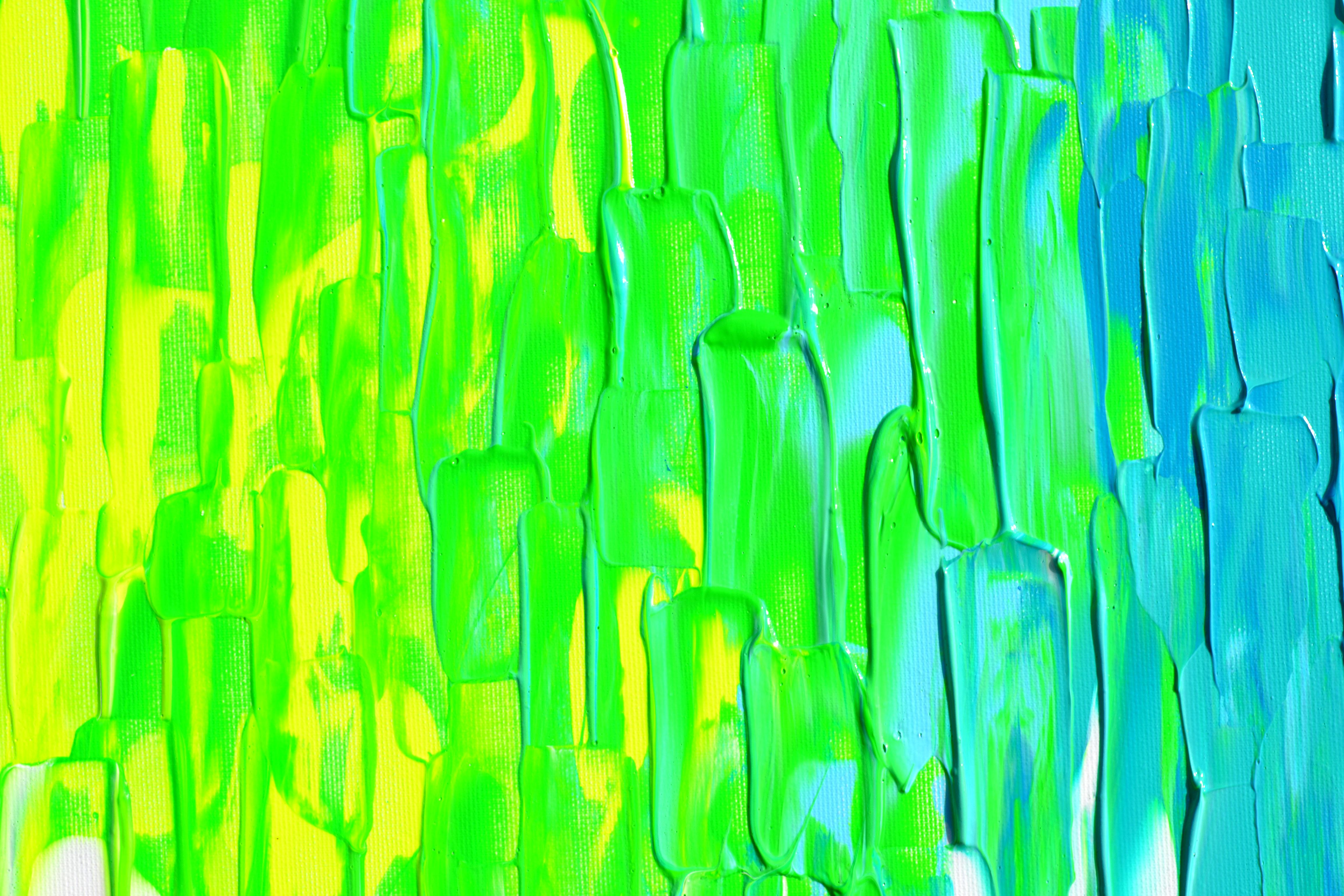 YGB - Cuchillo de paleta grande en relieve abstracto de colores con textura en venta 8