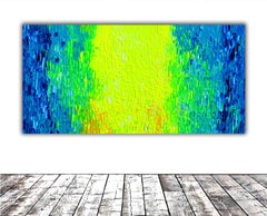 YGB - Large Colorful Abstract Relief Textured Pallet Knife